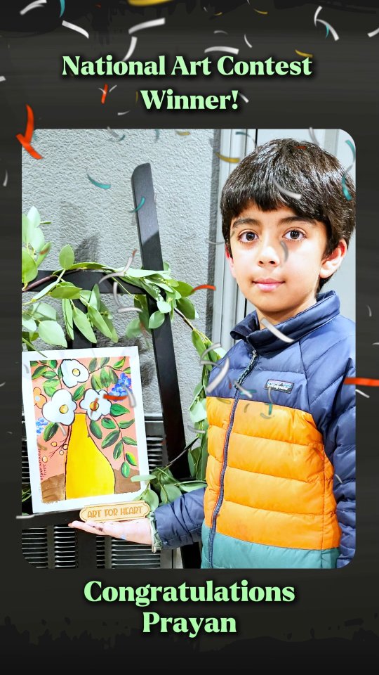Congratulations Prayan, on your incredible achievement as a National Art Contest Winner!This is more than just a win; it's a celebration of courage and creativity
Keep inspiring, Prayan! 🌟
.
.
.
(National art contest, art classes in san diego, art class for kids, art class for adults, teens art class, san diego art class, drawing art class, art classes near me, trending audio, trending reels)
#ArtTips #artstudio #explore #trending