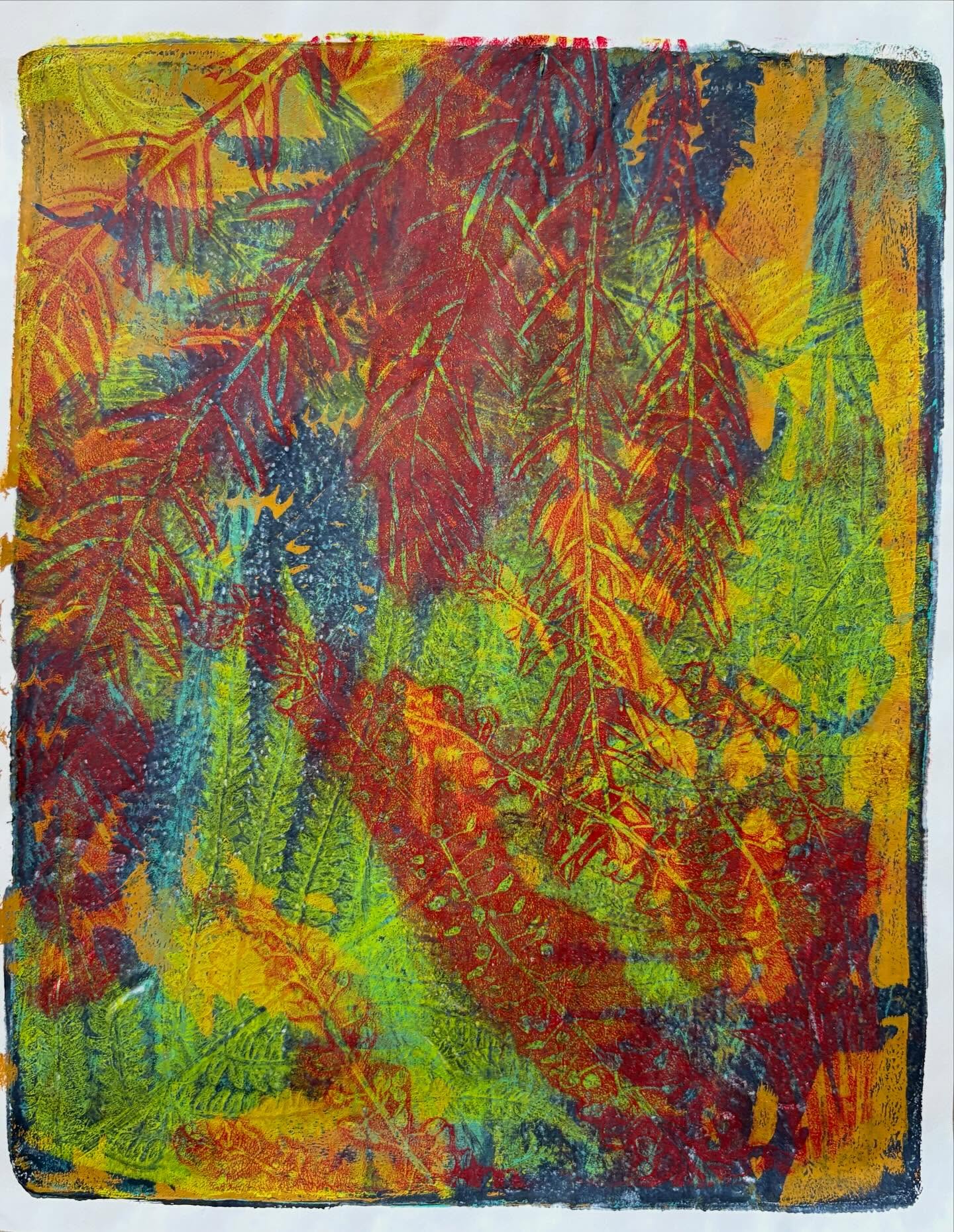 A few more botanical prints from the gelli plate printing class I took at @hollandartscouncil in May 2025.
#gelliplate #gelplateprinting #printmaking #jengatz #takeaclass