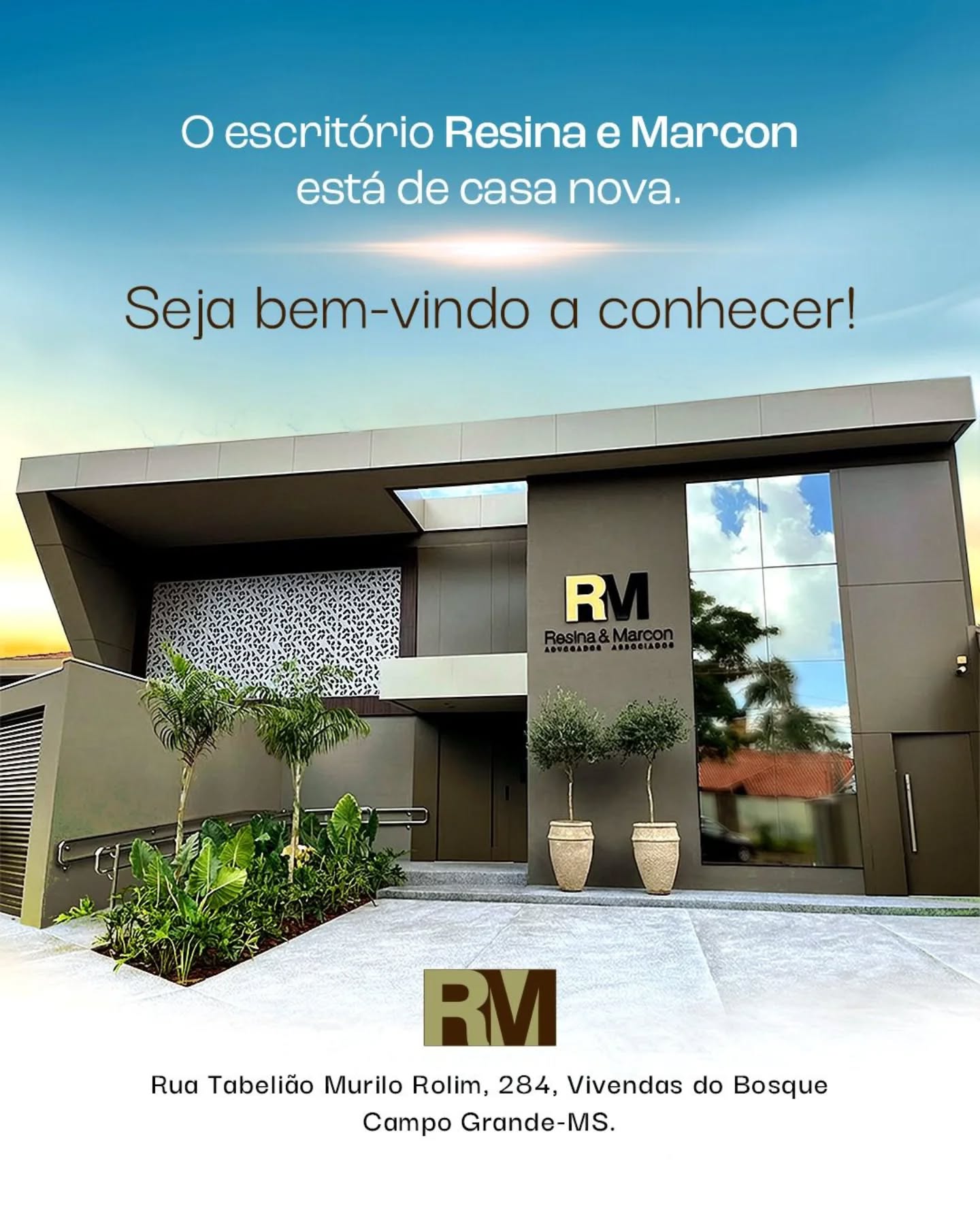 É com alegria que chegamos ao nosso novo endereço, no qual vamos poder receber todos os clientes com mais conforto - e com a eficiência de sempre.
#ResinaMarcon #Advocacia #Tradicao #Inovacao
