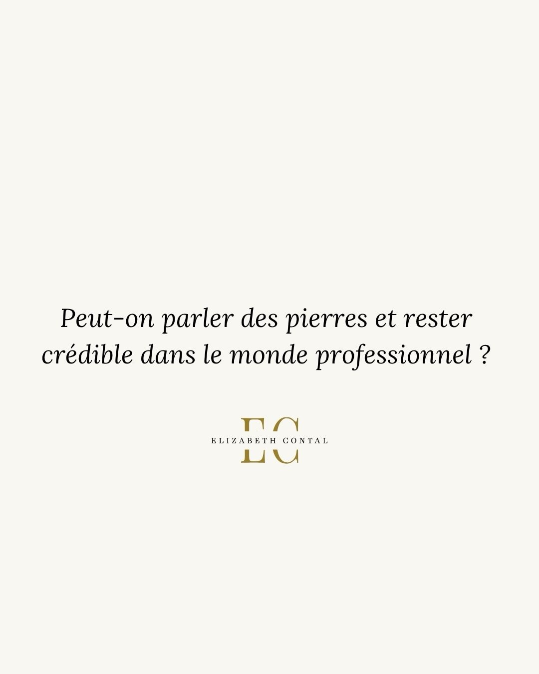 Peut-on parler des pierres tout en restant crédible dans un environnement professionnel ?
La réponse repose dans la manière de les présenter. Au-delà des croyances, votre posture et votre vocabulaire font toute la différence. Ce ne sont pas les pierres qui décrédibilisent… mais le manque de clarté dans leur utilisation.
En apportant des explications concrètes, des bénéfices mesurables et une approche structurée, vous transformez une pratique perçue comme “floue” en véritable expertise.
Votre valeur ne réside pas uniquement dans ce que vous faites, mais dans votre capacité à l’expliquer avec précision, cohérence et justesse. C’est ainsi que la confiance s’installe.
Et que votre pratique trouve pleinement sa place dans le monde professionnel.
💠Si vous souhaitez affiner votre positionnement et structurer votre discours, je peux vous accompagner, n’hésitez pas à m’écrire par message privé pour me poser toutes vos questions
#bienetreprofessionnel #lithotherapie #entrepreneuriatbienetre #formationlithothérapie
Plus d’infos sur : www.elizabethcontal.com
