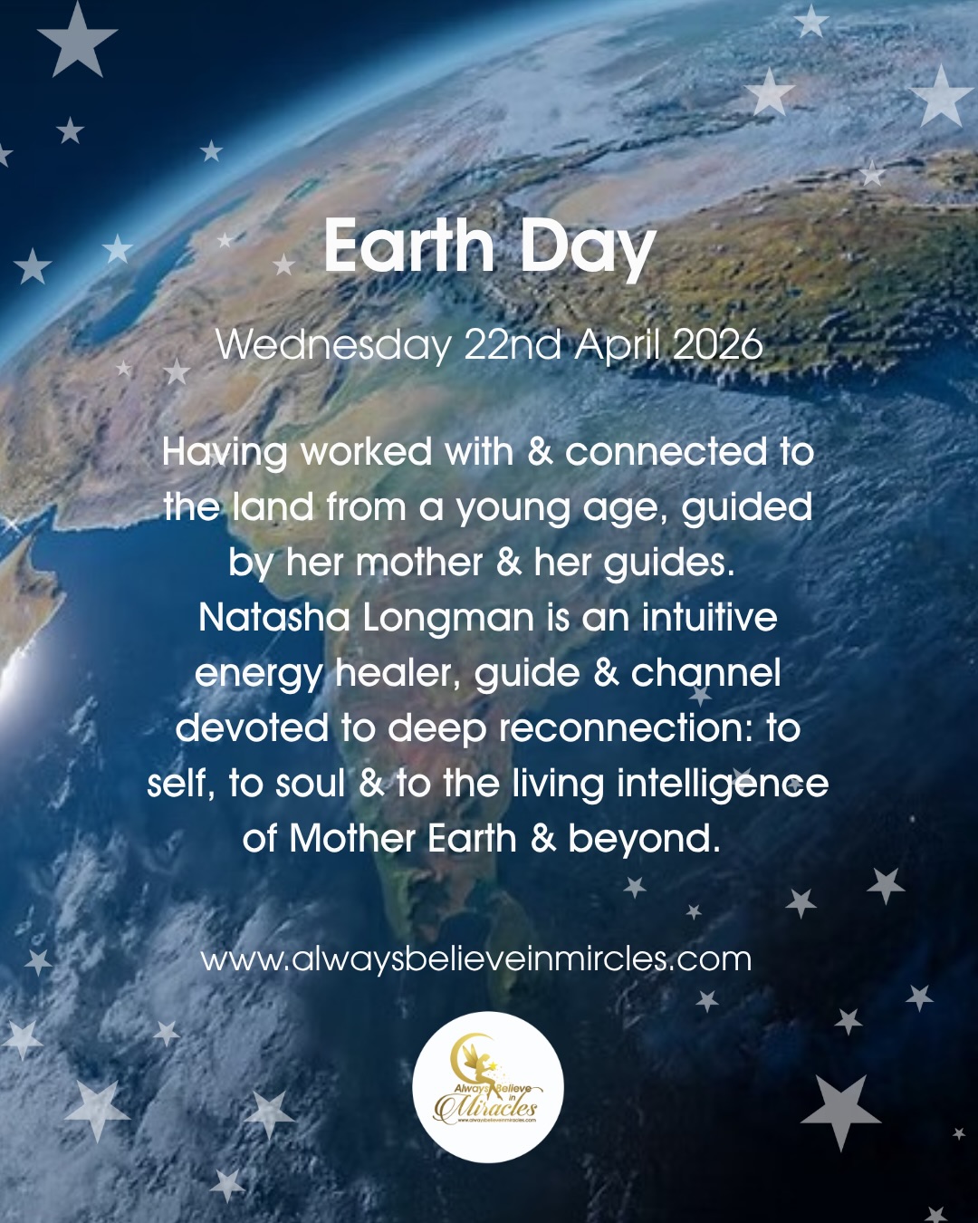 April Events ✨💎🌍
April is a powerful month of movement, grounding, and expansion… and the spaces I am holding are designed to meet you exactly where you are and move you forward — especially within this special Year of the Horse 🐎🔥✨
Each event carries its own energy, its own intention, its own activation.
Here’s what’s coming up ⬇️
🌍 Wed 22 April | 6.30pm – 8.30pm
Earth Day
Always Believe In Miracles Crystal Sanctuary Studio, Essex
✨ Fri 24 April | 7pm – 8.30pm
Energetics London
Millers Way Project, London
💫 Sat 25 April | 9.30am – 11am
The Frequency Portal (with Tillie)
Always Believe In Miracles Crystal Sanctuary Studio, Essex
💎 Sun 26 April | 6.30pm – 8pm
Crystal Healing Group Session
Always Believe In Miracles Crystal Sanctuary Studio, Essex
🌐 Mon 27 April | 9pm - 10.15pm
Light & Soul Language Activation (Online – Zoom)
🛍️ Tue 28 April | 11am – 8pm
Pop-Up Crystal Shop
David Lloyd, Chigwell, Essex
🌕 Thu 30 April | 6.30pm – 8pm
Full Moon Energetics
Always Believe In Miracles Crystal Sanctuary Studio, Essex
All events (apart from the online Zoom session and the pop-up) are held on beds, and there is nothing you need to bring with you.
DM or head to the website to book, full details are on the event page on website ✨💛💫
Much love
Natasha 💚✨
#events #crystals #energetics #alignment #higherconciousness