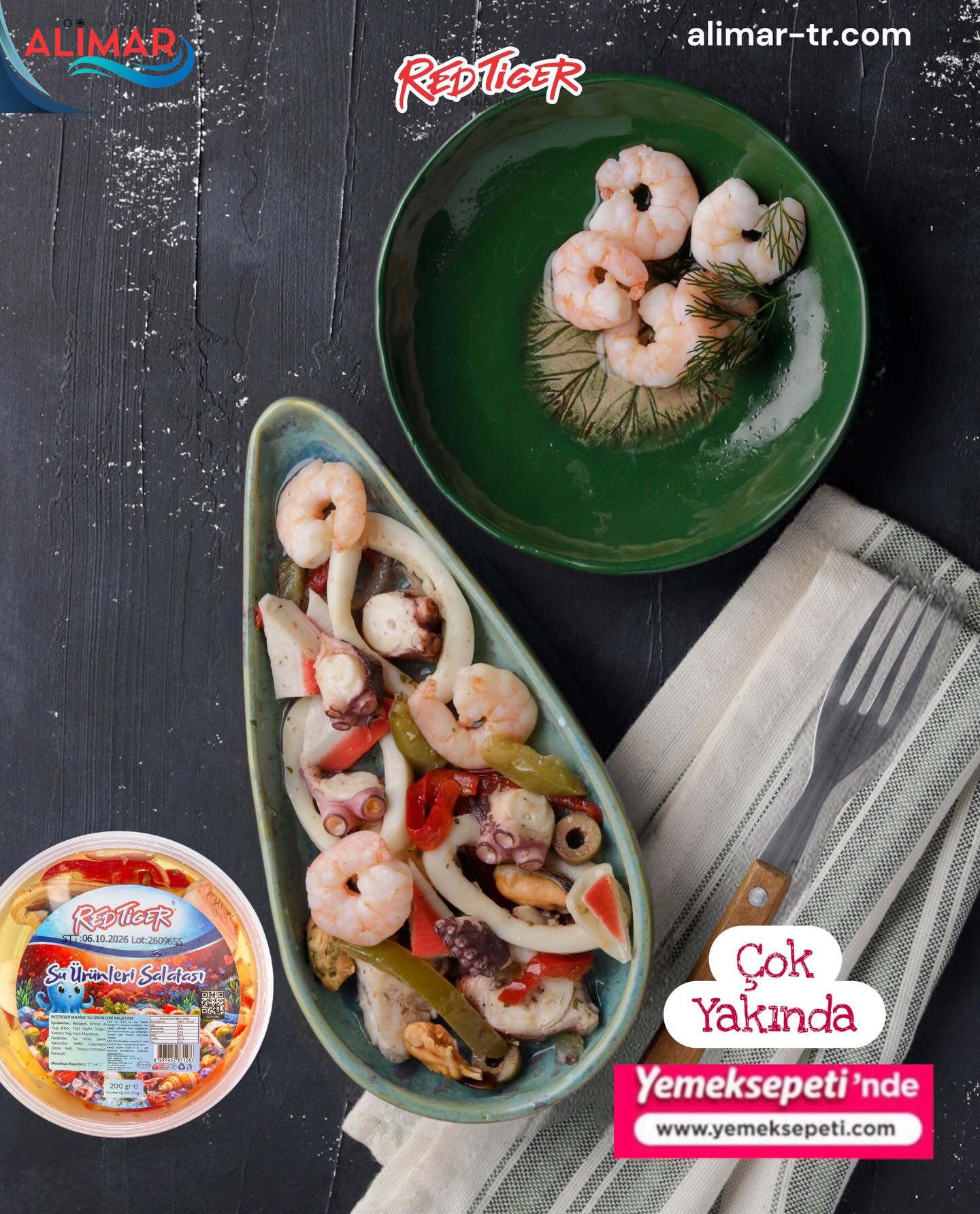 RedTiger salata çeşitleri çok yakında Yemeksepeti’nde!