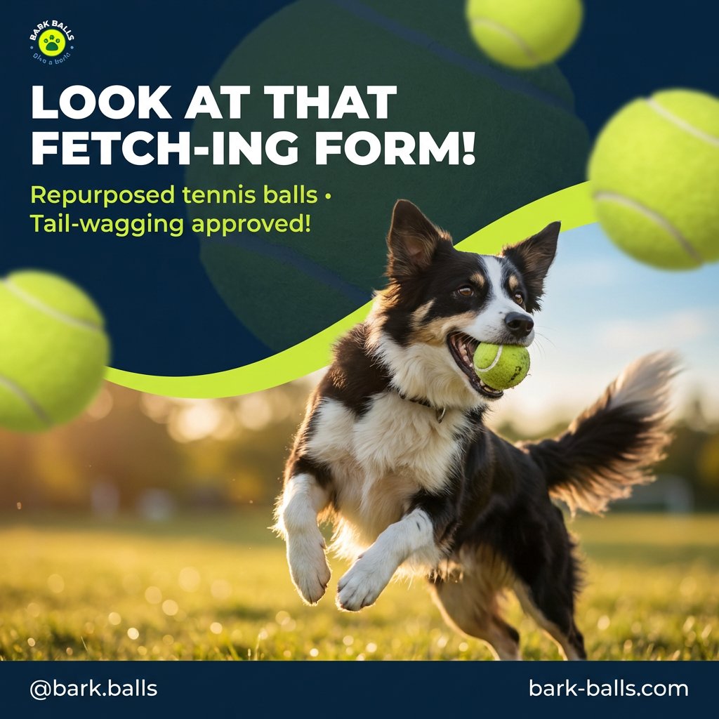 That fetch-ing form is UNMATCHED. 🐾
When your pup locks eyes on a Bark Ball, nothing else exists.
Not the squirrel. Not the other dogs. Not you calling their name.
Just pure, tail-wagging, ears-up, mid-air JOY.
And the best part? Every ball they're catching was rescued from a tennis court. not a landfill.
Repurposed. Inspected. Loved again.
→ Grab a pack for your fetch fanatic at bark-balls.com
#BarkBalls #FetchLife #DogLovers #EcoFriendlyPets #RepurposedTennisBalls #PuppyLife #SustainablePets #HappyDogs #BarkBallsPuppy #FetchObsessed