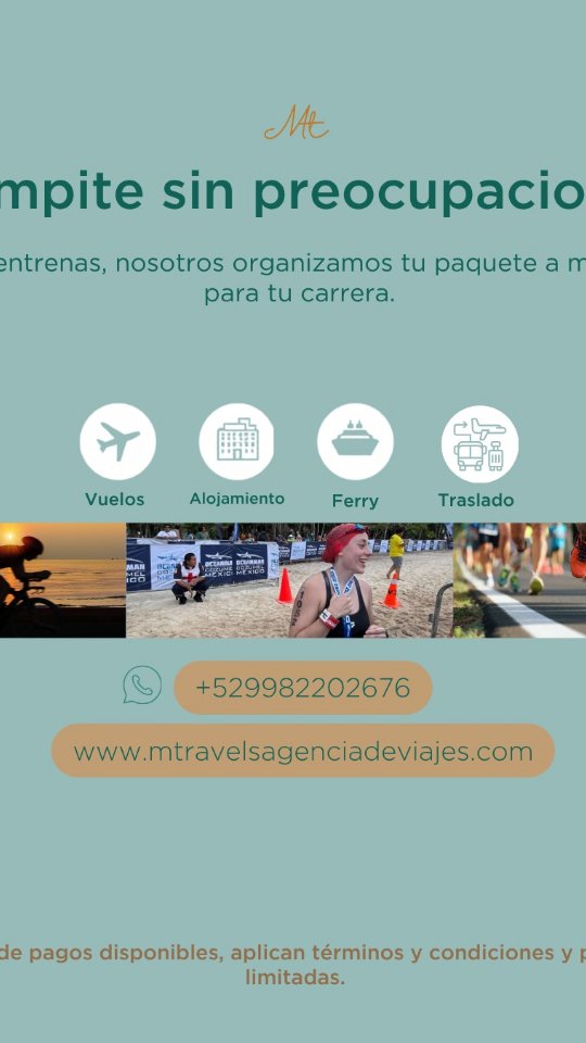 Inscrito y entrenando, pero ¿sin tiempo para organizar el viaje? Diseño y gestiono tu paquete para que compitas sin preocupaciones. Contáctame link in Bio. #natacion #aguasabiertas #triathlon #agentedeviajes #deporte