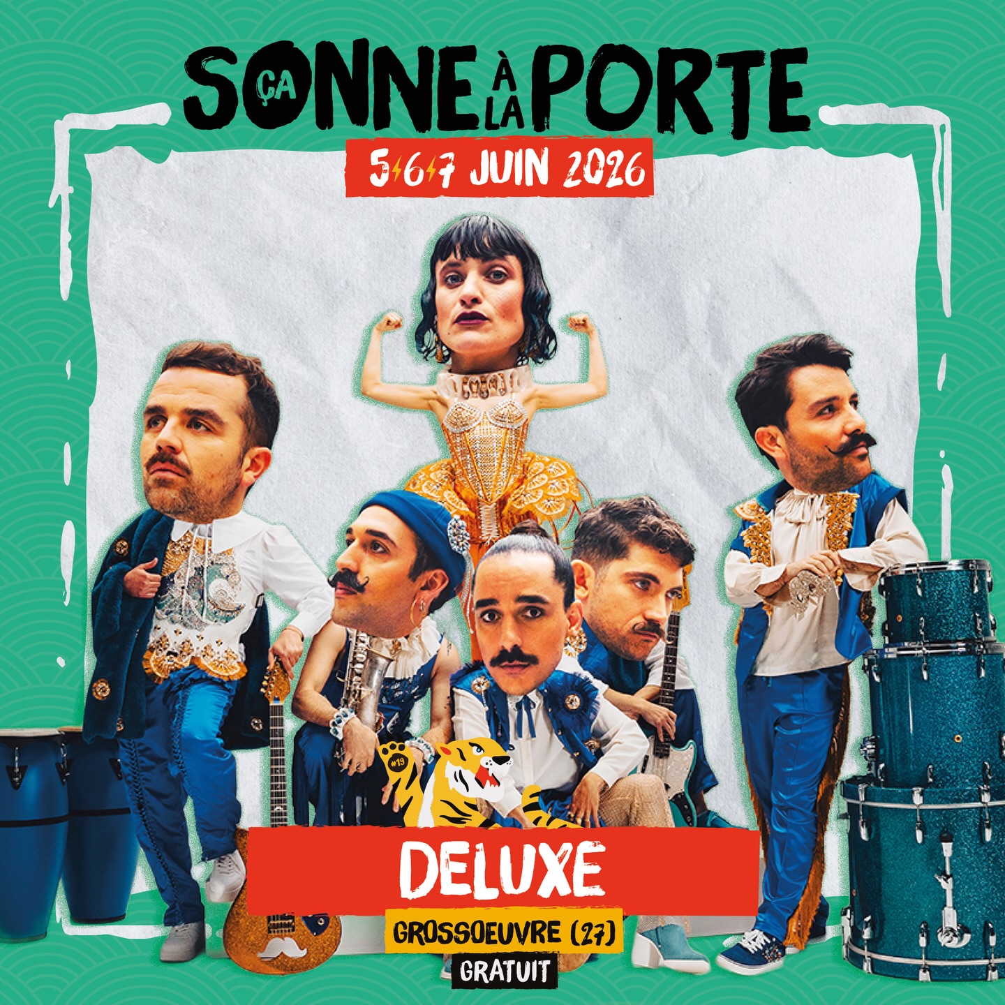 ⚡️💚 FOCUS on DELUXE 💚⚡️
@deluxemoustache est un sextet originaire d’Aix‑en‑Provence (Kaya, Kilo, Liliboy, Pépé, Pietre, Soubri), reconnu pour son mélange irrésistible de pop, funk, hip‑hop et énergie scénique débridée. Depuis la sortie en 2022 de leur sixième album Moustache Gracias, le groupe a enchaîné 147 concerts en France et à l’international (FrancoFolies, Main Square, Canada, Suisse, Grèce), confirmant son statut de machine à groove en live. En 2024, Deluxe crée son propre événement, le Super Moustache Festival, dans sa ville de cœur, Aix‑en‑Provence, ajoutant une nouvelle dimension à son univers festif et communautaire. Le 25 avril 2025, le groupe sort son septième album Ça fait plaisir, un disque éclectique mêlant pop, hip‑hop, funk, jazz et grooves électro, célébré pour sa fraîcheur colorée et son esprit solaire. En 2026, Deluxe poursuit une grande tournée française, offrant un show renouvelé, visuel et généreux, fidèle à son ADN moustachu explosif.