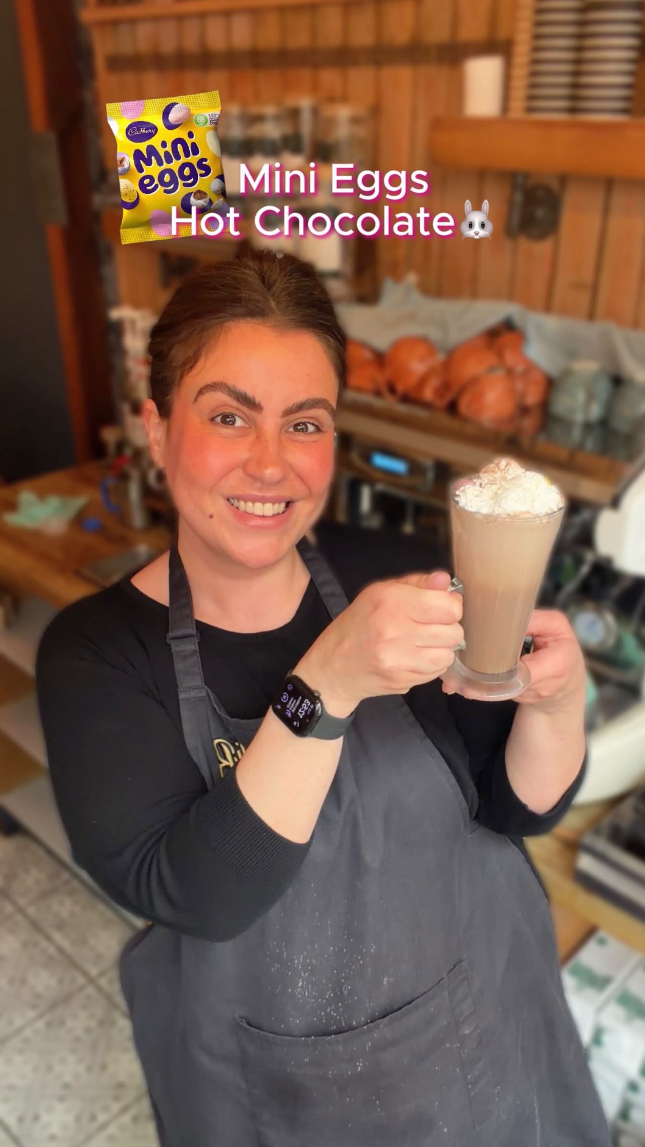 Let us introduce our new Easter special drink: Mini Eggs Hot Chocolate 🍫🐰
Rich hot chocolate with vanilla syrup, topped with whipped cream and mini eggs 😍
Feeling like a little caffeine kick? We can turn it into a Mocha too! ☕️
#hitchineats #chillibhitchin #minieggshotchocolate #chillibs #brunchinhitchin