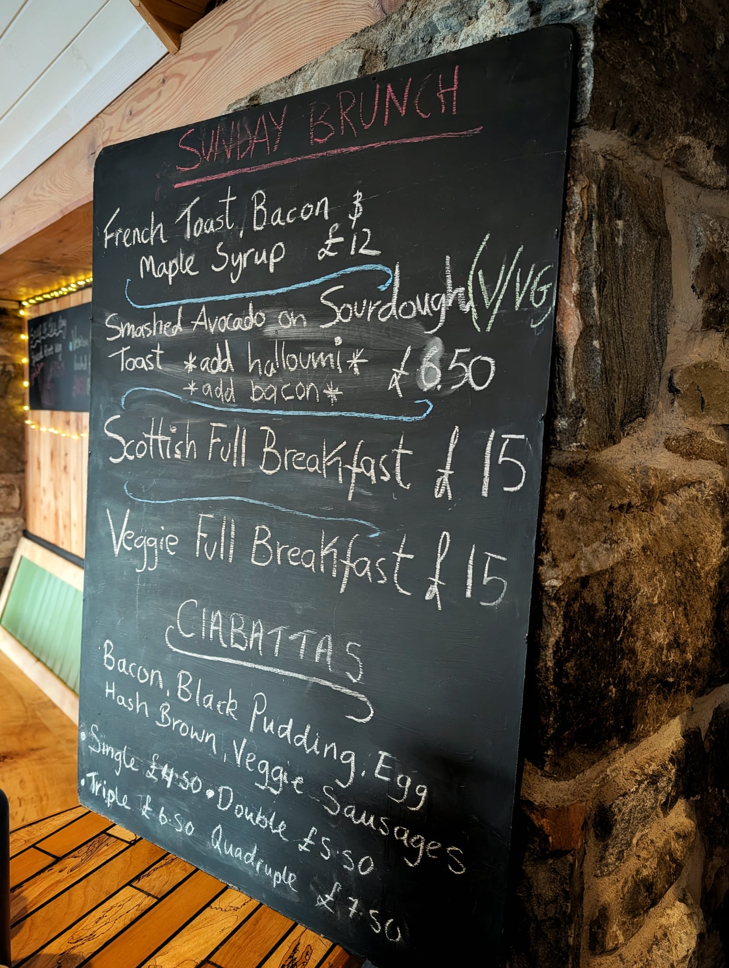 Our doors open for brunch at half 9 if you need some sustenance after last night's ceilidh! Bar opens at 12pm - busy for food this afternoon so if you're planning to come please get in touch and book a table.