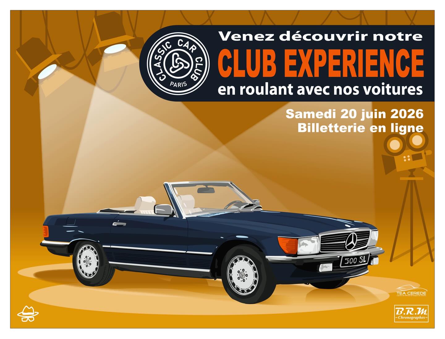 Save the Date // Samedi 20 juin : 2eme CLUB EXPERIENCE 2026 😎
Rejoignez le Club le temps d’une journée et prenez le volant de nos voitures ( Mercedes Pagode, Volvo 1800S, Austin Healey, Porsche 993, Ford Mustang Cab, TR3, MGA... ) tout en profitant du bonheur de se retrouver et de partager une expérience exclusive 🔥
Notre promesse : Conduire 4 voitures différentes sur la journée (assurance et carburant inclus) en échangeant de volant à chaque pause 🚗💨
Notre destination : Surprise à venir ✨
Au programme (tout inclus) :
- 09H00 : Accueil petit-déjeuner, briefing et remise des clefs des voitures
- 09H30 : Départ pour un parcours sur les routes de l’ouest parisien
- 12H30 : Déjeuner dans un lieu ultra magique dont on a le secret
- 14H30 : Trajet retour par les petites routes
- 18H30 : Arrivée au CCC
🎁Tarif spécial pour les 3 premières inscriptions sur la grille de départ
Merci à nos partenaires :
KARPARK (@karpark92),
NOC MOTORS (@nocmotors)
ATELIER 46 (@atelier_46_ )
TEA CEREDE (@tea_cerede)
BRM Chronographes (@brmchronographes )
et à Laurent Chappey pour l’illustration (@laurentChappey)
ainsi que notre parrain @jean.ragnotti_officiel
Attention : Les critères de conduite de nos véhicules sont :
* avoir le permis de conduire depuis au moins 7 ans
* ne pas avoir été responsable de sinistres dans les 24 derniers mois précédant cet événement
#ClubExperience #JoinTheClub #DriveTheCars #ConduisezLesVoitures #RoadTrip