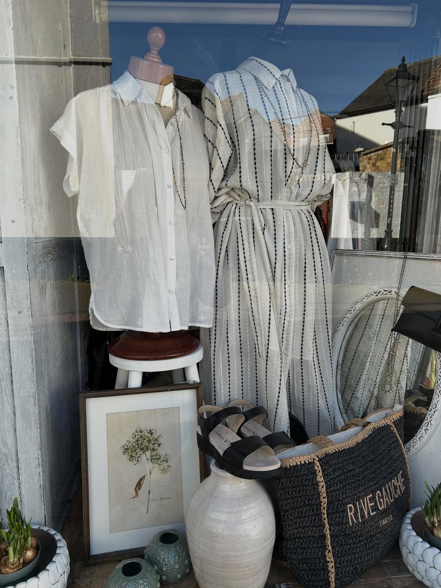 This weather is inspiring! Planning a far away holiday or a quick shopping at Waitrose? We have got your outfit, including the shoes! You may even find a gem in our curated preloved selection! #dresses #organiccottonclothing #womenshoes #comfortandstyle #simpleelegance
