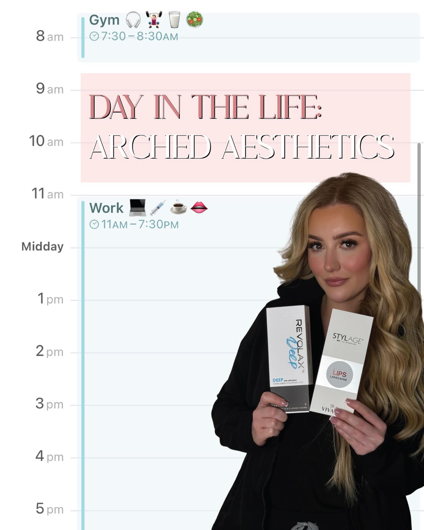 ⠀
𝐃𝐀𝐘 𝐈𝐍 𝐓𝐇𝐄 𝐋𝐈𝐅𝐄 🖤
Starting the day strong with a gym session to set the tone 💪
Then straight into a full back to back clinic day, lots of treatments, fabulous new faces and of course my lovely regulars 🫶
After clinic it’s dinner, walking the pup (step goal completion pending 🐾), a relaxing soak in the bath and catching up on admin.
Ending the night with my Omnilux LED mask, skincare, hair oil, bonnet on and into bed, ready to do it all again for another busy clinic day ✨
Wouldn’t have it any other way 🤍
__________________________
Get in touch 👇🏽
𝐃𝐌 𝐔𝐒 𝐅𝐎𝐑 𝐄𝐍𝐐𝐔𝐈𝐑𝐈𝐄𝐒
GIFT VOUCHERS AVAILABLE
SWIPE FOR CLINIC DATES
⭐️ 5 STAR GOOGLE REVIEWS
💻 www.archedaesthetics.co.uk
📱 𝗪𝐇𝐀𝐓𝐒𝐀𝐏𝐏 07517416782
📧 hello@archedaesthetics.co.uk
#lipfillerplymouth #dermalfillerplymouth #aestheticscallington #dermalfillercallington #aestheticsliskeard