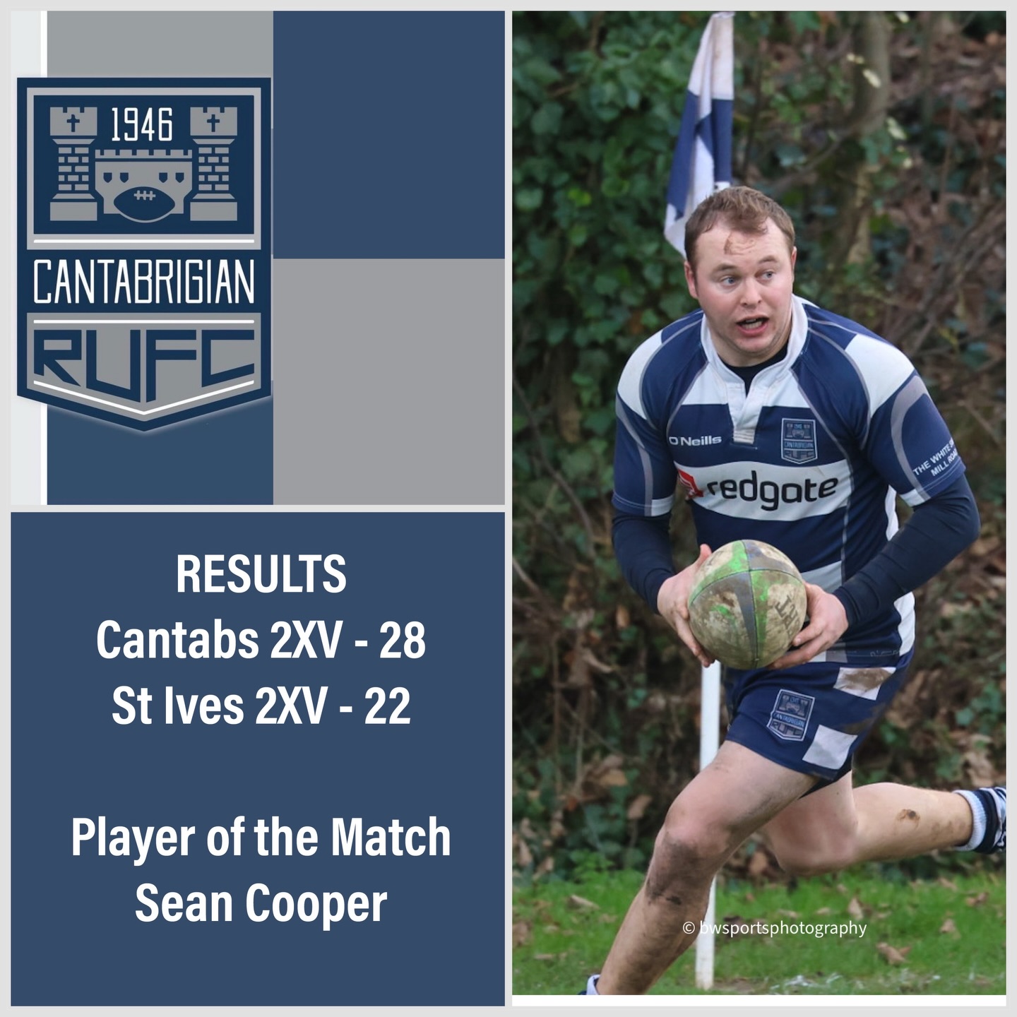 RESULTS
A fantastic afternoon of rugby hosting our good friends @st.ivesrufc 2XV. Lots of tries and lots of lovely rugby!
Congratulations to our Player of the Match - Sean Cooper @cooper12121
#rugby #rugbyunion #cantabs #cantabsrugby #socialrugbyincambridge