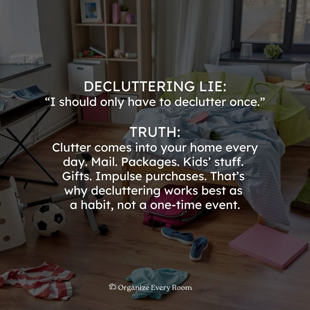Make it part of your everyday. A quick 10 minute decluttering session will have more impact than you can imagine. 🙌🏻 #declutteryourhome #declutteryourmind