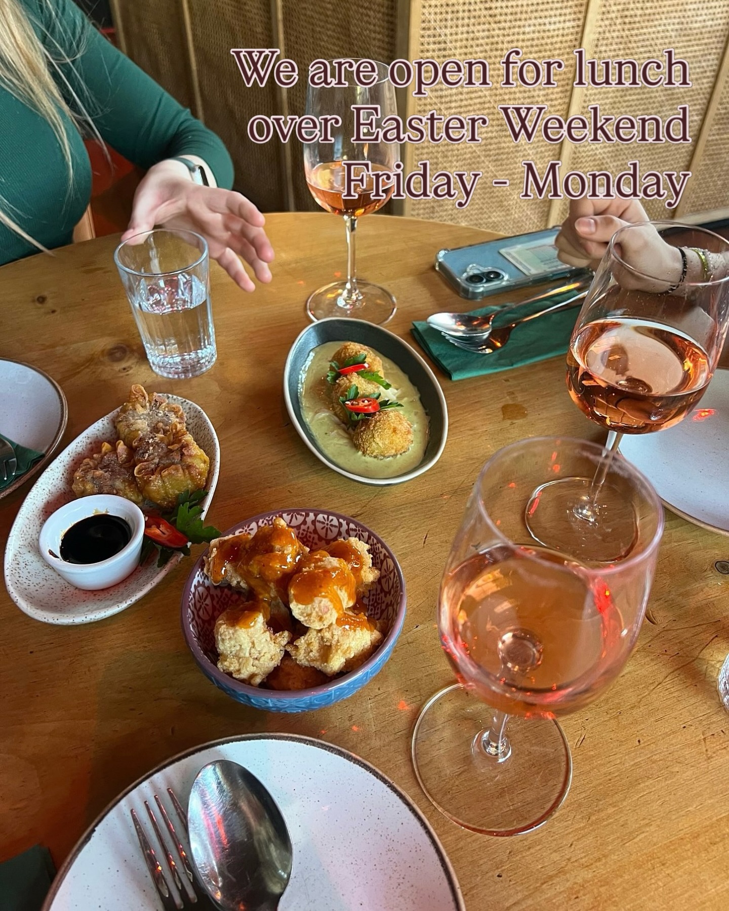 We’ll be open this Friday lunchtime! 🐣 As well as Sat, Sun and Monday lunchtime so pop in say hi 👋🐰