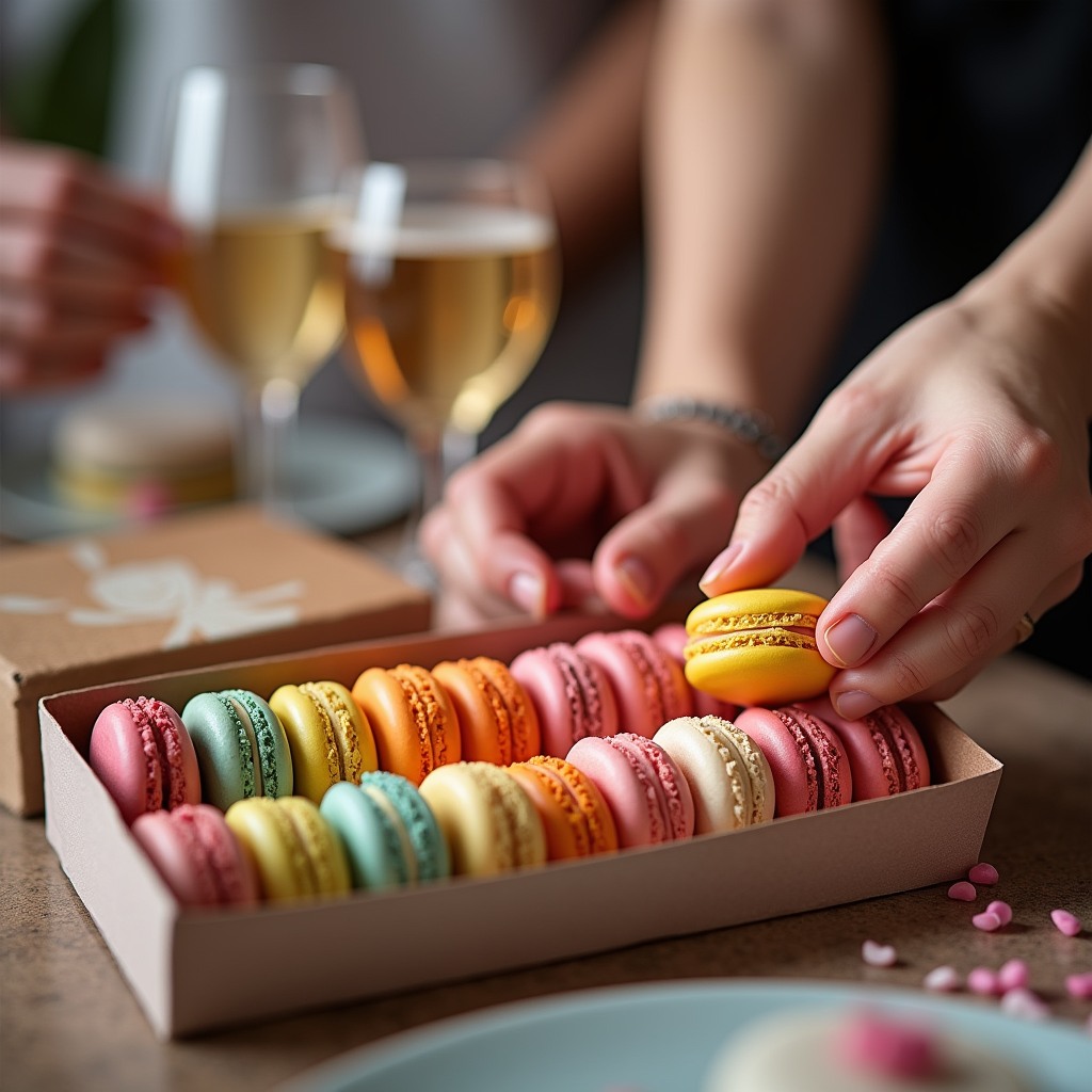 We craft event-ready macaron sets that taste as stunning as they look. Handpacked for balance and presentation, our curated boxes are customizable for birthdays, showers, or corporate events. Link in bio to order and delight your guests. 🍬✨🥂 #Macarons #EventDesserts #PartySweets #Handcrafted #FrenchMacarons #DessertTable #HostessGift #WeddingSweets
