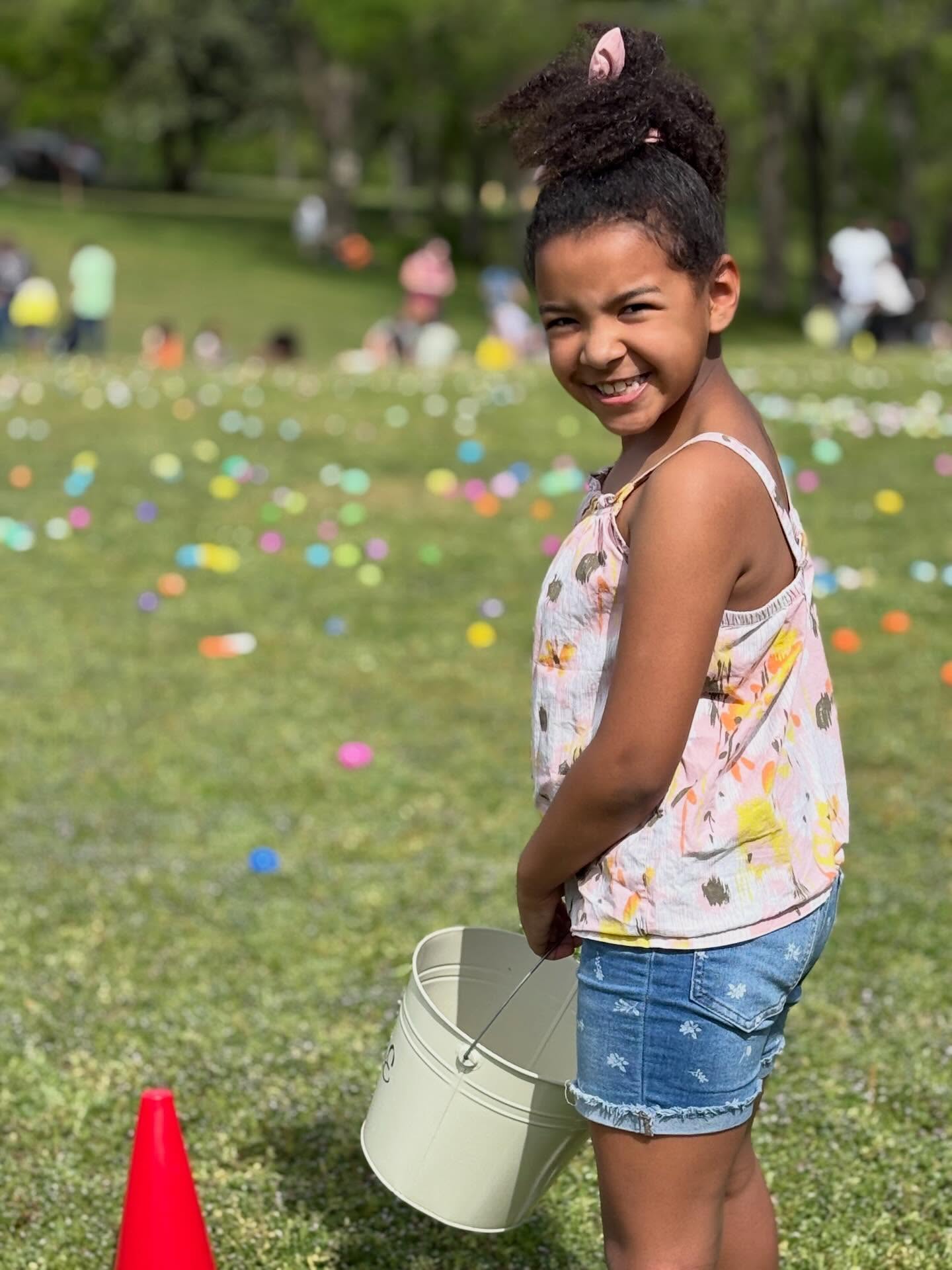 Easter egg huntin’.