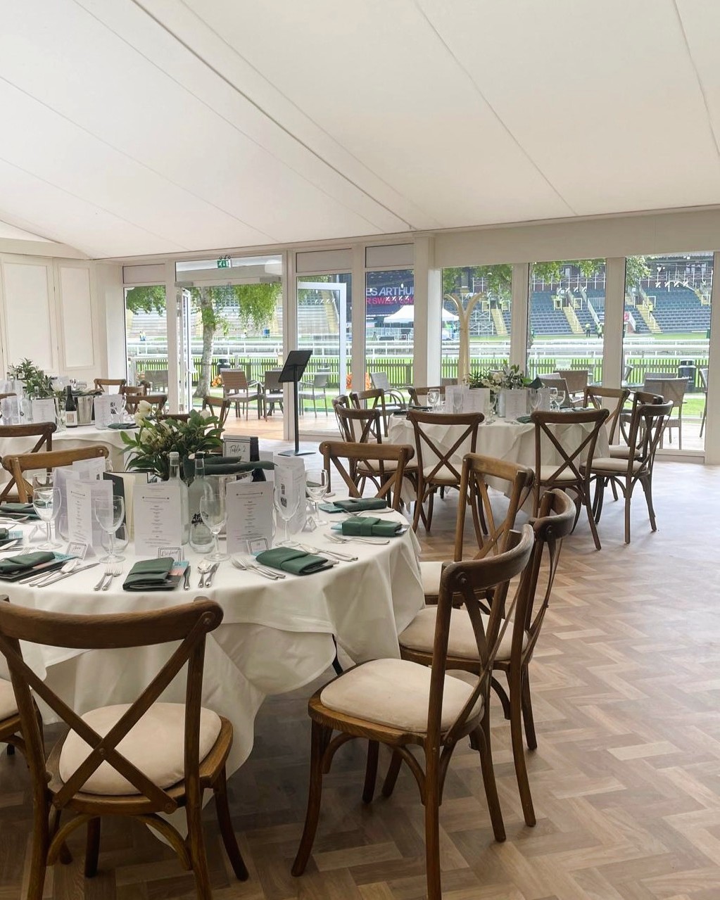 Because some views deserve a marquee to frame them 🏇