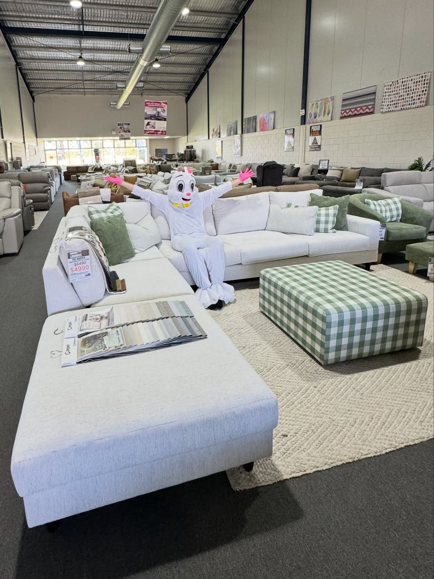 CHECK THIS DISCOUNT OUT ON OUR HARPER SOFA 🐰 EASTER LONG WEEKEND DEAL ONLY🐰
Our Harper Corner Lounge is on sale for a limited time — now $4490 (save $500) ✨down from $4990. This long weekend only *limited fabrics
Available for this price only in the Zepel Assertion fabric range and standard sizing 3600 x 2800mm, (modular style — moveable ottoman)
this is your chance to upgrade your space with a piece that’s as stylish as it is comfortable.
Be quick — once the long weekend is over, so is the deal!
Easter long weekend trading hours -
Easter Saturday - 10am - 4pm
Easter Sunday - CLOSED
Easter Monday - 10am - 4pm
#sofasale #chaiselounge #loungeroominspo #modularsofa #sydneyfurniture