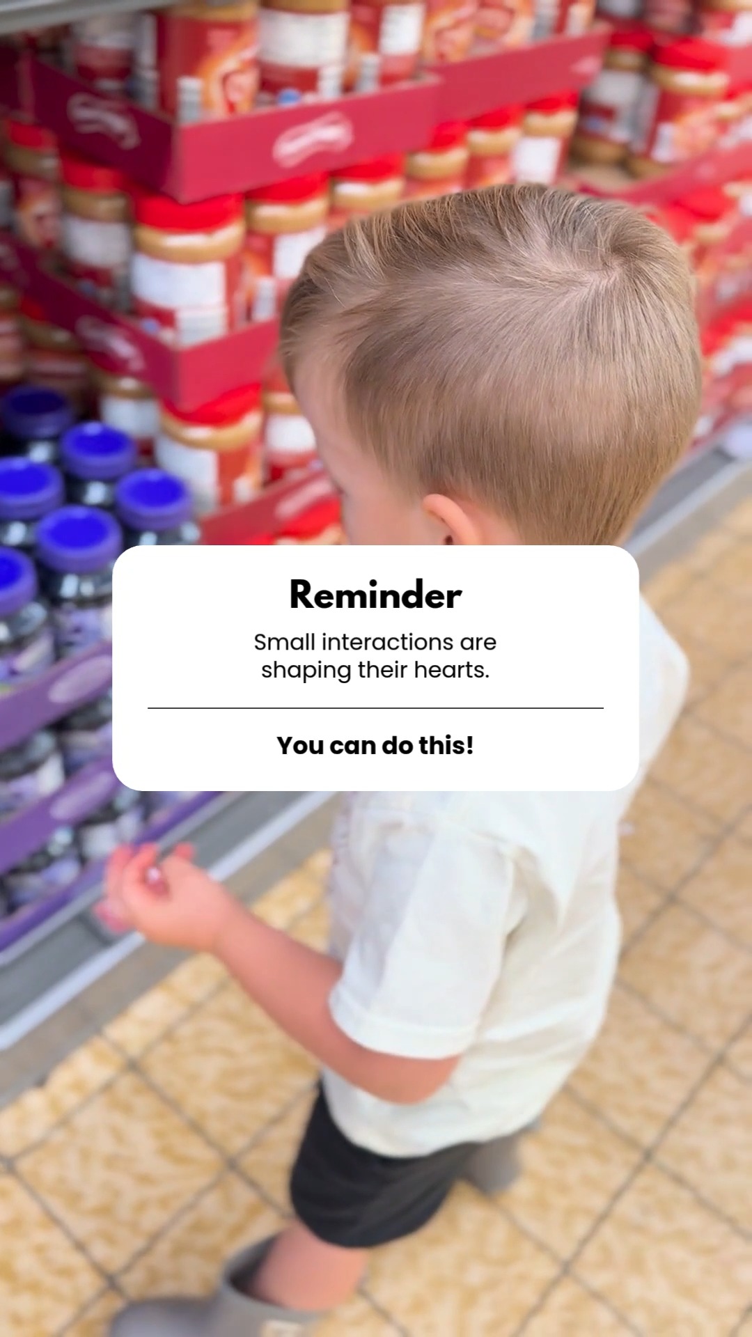 The other day, I let my 4-year-old pick out which jelly to give the local pantry.
Instead of just grabbing one, we talked about it - the size, the cost, and how choosing differently could help us bless more people.
And he got it.
That’s the part that stuck with me.
It's not the big gestures, it's the small moments where we model generoisty that stick.
We get to model what it looks like to love others.
That’s why we keep showing up to this.
It's time to slow down and talk about the jelly.
Our kids are ready to change the world, they just need us to lead.
Cheering for you 🫶