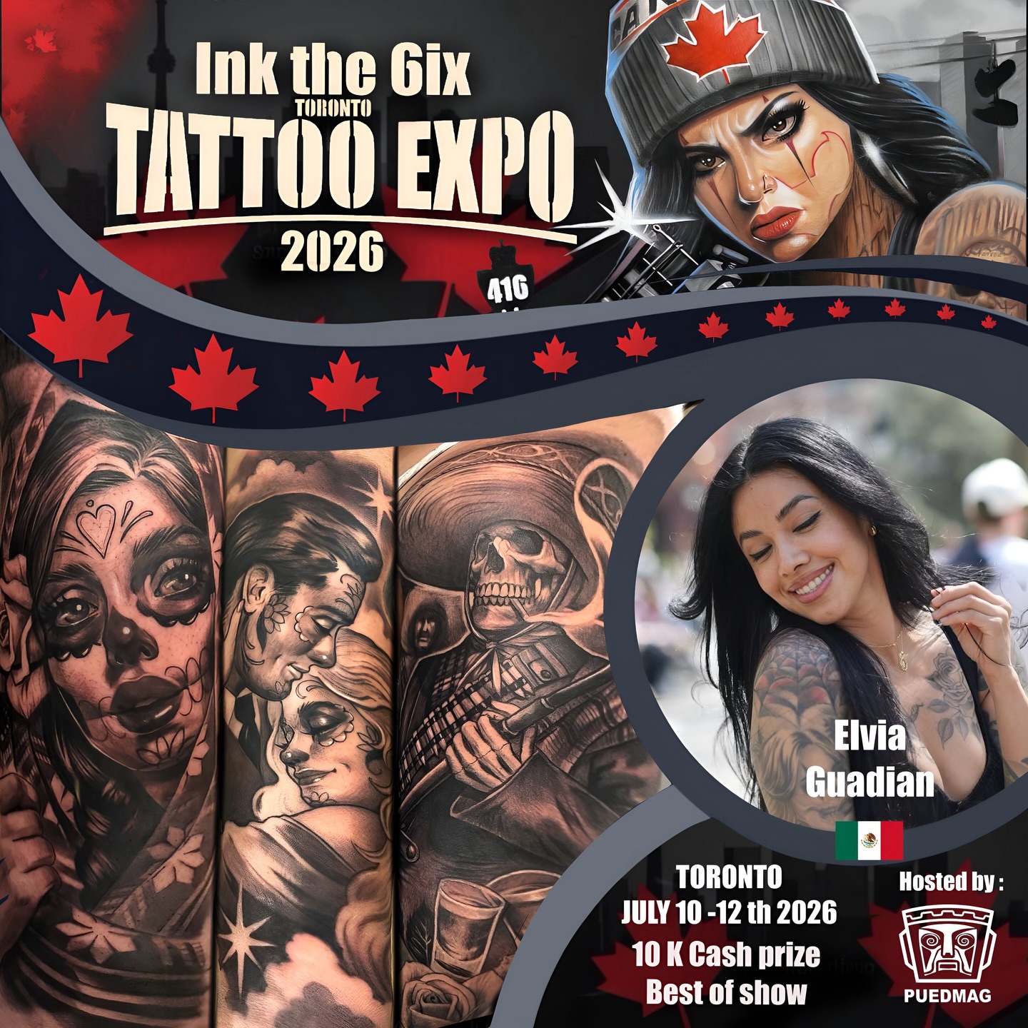 Welcome @elvia_guadian to the second edition of @inkthe6ixtorontotattooexpo this July 10–12, 2026 🔥
Elvia is an amazing tattoo artist with a unique style that truly stands out. If you’re looking to get an incredible piece, don’t miss the chance—DM her directly to book your session.
You either win with us or watch us win
We the North 🇨🇦