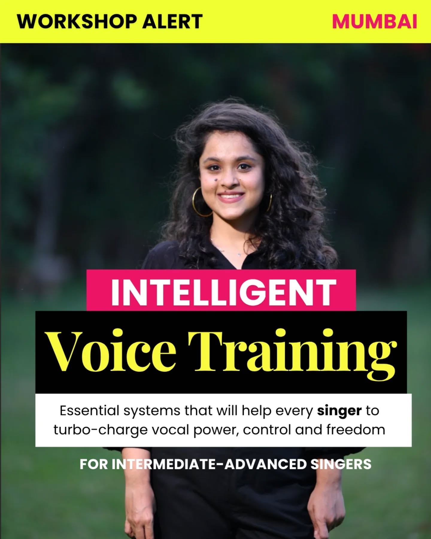 Due to the fact that this is an in person event, studio space is limited.
Please do not wait till the end of the registration deadline to enrol if you want an assured spot.
Look forward to seeing you in Mumbai. 🙏
Mumbai singer
Mumbai singer-songwriter
Mumbai playback singer
Mumbai artist
Mumbai workshop
Jeff Goldberg Studio
Mumbai events weekend
Vocal coach india
Mumbai vocalist
Mumbai musician