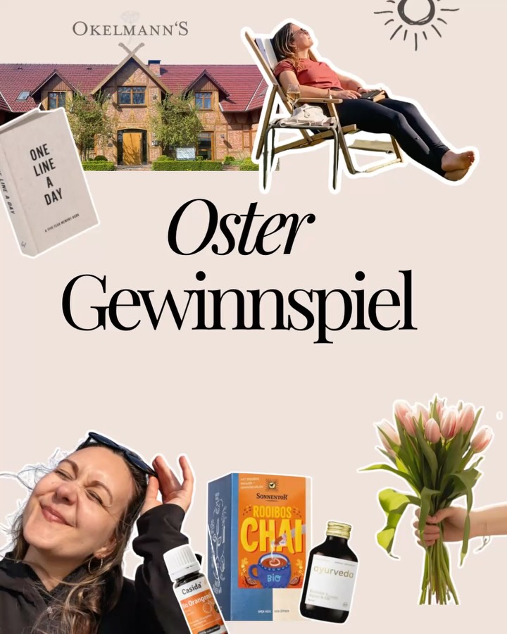 🐣 OSTER-GEWINNSPIEL 🌷
Als kleines Dankeschön für eure Treue, euer Vertrauen und all die wundervollen Begegnungen hier, möchte ich euch zu Ostern etwas zurückgeben. 🫶🏻
✨ Gewinne einen Platz bei einem von zwei Retreats mit mir im @okelmanns – Das Yoga- & Entspannungspaket ist inklusive (die Übernachtungskosten sind selbst zu tragen). Alle Infos zu den Retreats ➡️ Link in Bio.
…und dazu ein liebevoll zusammengestelltes Wohlfühlpaket mit Produkten von u.a. Casida, Sonnentor & Kruut, ein One-Line-A-Day-Buch und noch mehr von meinen Lieblingsprodukten. 🌿
So kannst du teilnehmen:
☑️ Folge mir.
☑️ Like diesen Beitrag. 🩷
☑️ Kommentiere, an welchem Retreat du gern teilnehmen möchtest - “Slow Down” (24.-27.09.2026) oder „Let it go, let it flow“ (29.10.-01.11.2026) und markiere eine Person, die sich diese Auszeit ebenfalls verdient hat.
☑️ Teile den Beitrag gern in deiner Story und reposte ihn 🔁 für ein Extralos.
Das Gewinnspiel endet am Donnerstag, 09.04.2026.
Der/die Gewinner:in wird per DM benachrichtigt. Falls sie die Person nicht innerhalb von 3 Tagen zurückmeldet wird nochmal ausgelost.
Ich danke dir von Herzen, dass du Teil dieser Community bist und wünsche dir ganz viel Glück! 🍀
Deine Caro
Dieses Gewinnspiel steht in keiner Verbindung zu Instagram und Facebook.
•
•
•
GEWINNSPIEL
YOGARETREAT
RETREAT