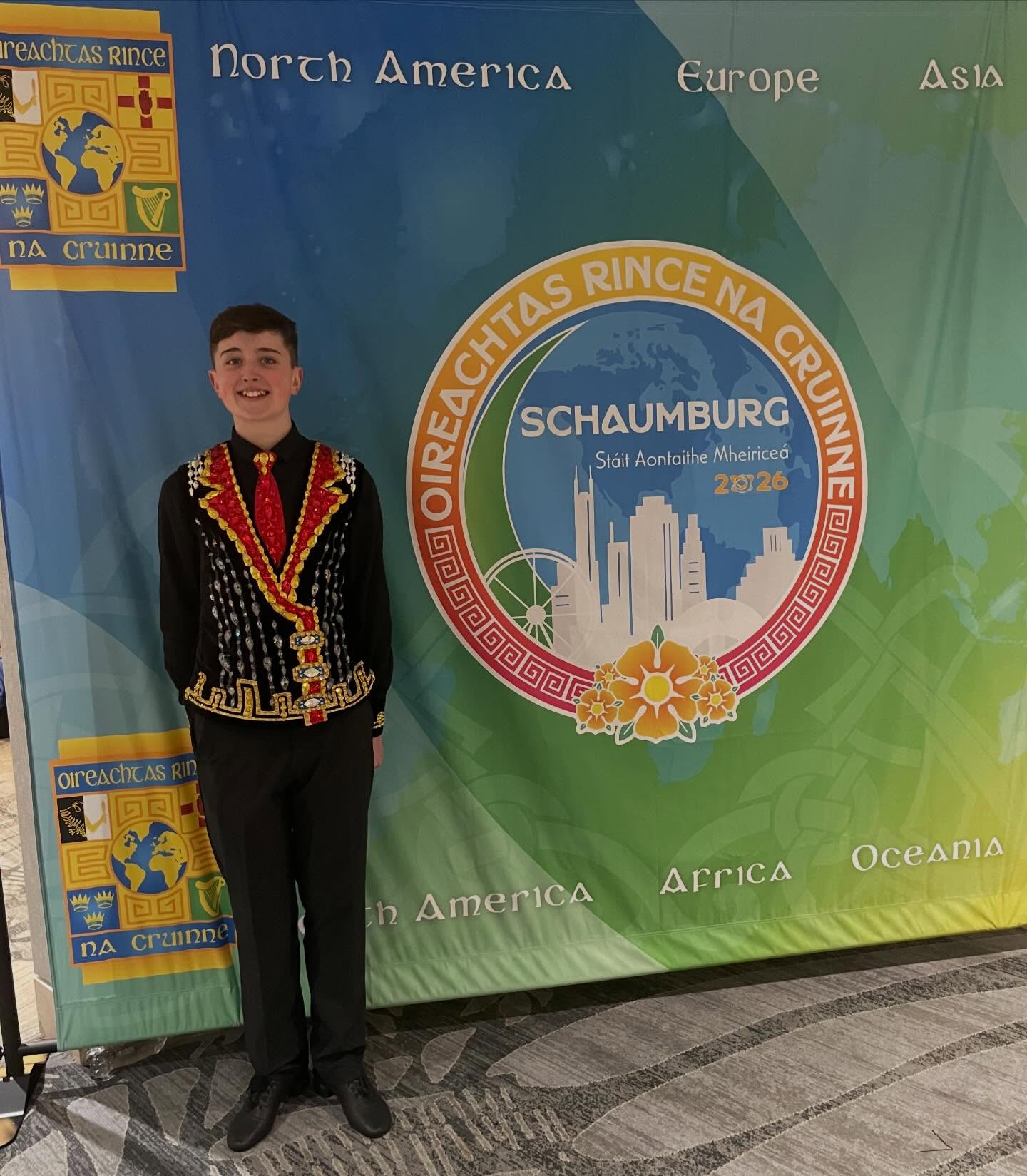 Thomas took the stage at the World Championships today and made us very proud. He is a four-time World qualifier and a consistent podium finisher at our regionals. We are so happy with your performance today! Way to go Thomas! #gidpride💜💚 @clrgidofficial #glencastleirishdancers