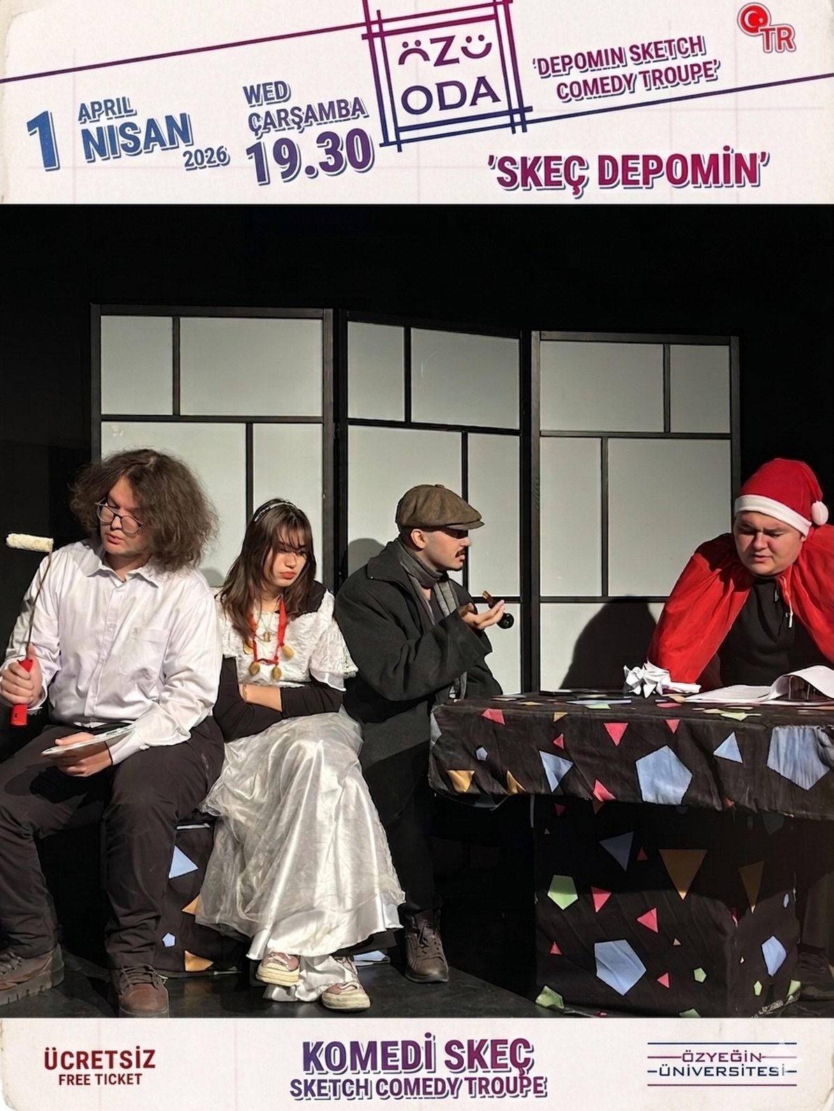 Skeç Depomin ekibi bu akşam Özü Oda’da 😎🫶
Sıkı durun!! Depomin, birbirinden renkli skeçleri ile bu akşam 19.30’da Oda’da.!! Gösterimimize bizimle gülmek ve eğlenmek isteyen herkesi bekliyoruuz👋🏻
⏱️19.30
📍Öğrenci Merkezi -3 | ÖZÜ ODA
👉🏻Daha fazlası için bio
#özyeğin #özüoda #skecdepomin #performans #skeç