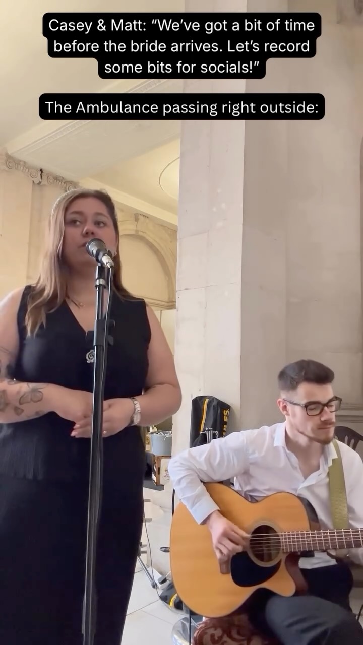 We said ✨Ambience✨, the Universe heard 🚨 Ambulance 🚨
#irishweddingband #weddingbandireland #irishwedding #weddingband #irishweddings #weddingbandsireland #weddingmusicireland #irishweddingbands #weddingmusic #irishband #standbyme #irishweddingsinger #weddingceremonysong #weddingsong #weddingsinger