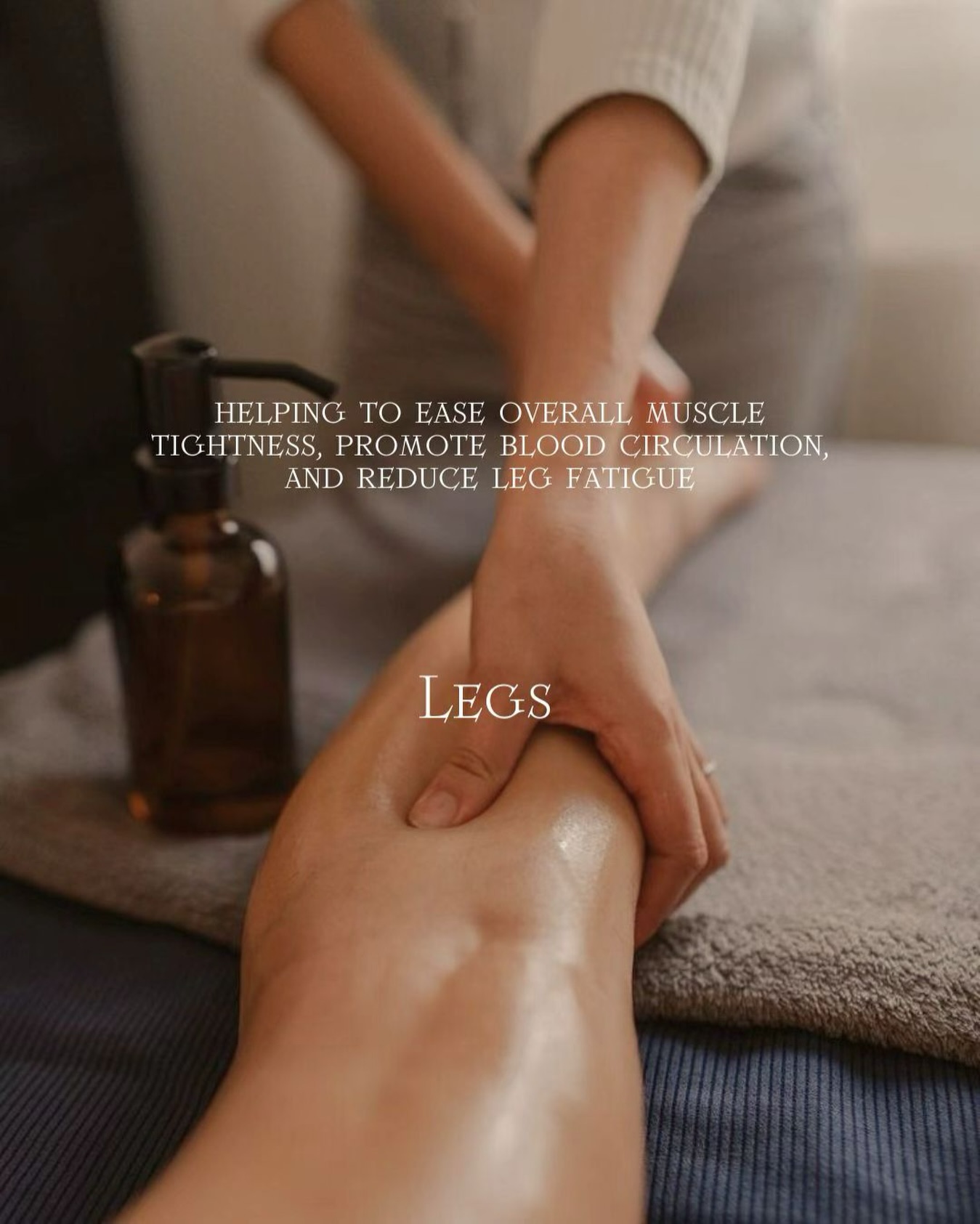 Heavy legs after a long day?
Our massage helps ease overall muscle tightness, promote blood circulation, and reduce leg fatigue — all in the comfort of your home.
Luxury wellness, delivered to your doorstep