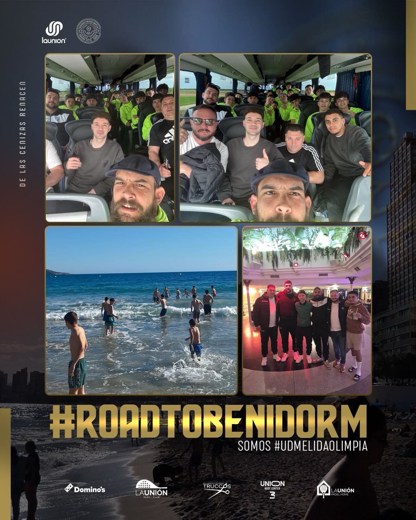 ¡El destino es Benidorm, pero el camino es lo mejor! 🚌⚽️
No hay nada como viajar con la familia del UDMElidaOlimpia. Entre risas en el bus y momentos en la playa, seguimos sumando experiencias que nos hacen más fuertes. De las cenizas renacemos y en la arena nos unimos. 🌊🔥
#RoadToBenidorm #UDMelidaOlimpia #DeLasCenizasRenacen #Equipo #FutbolBase