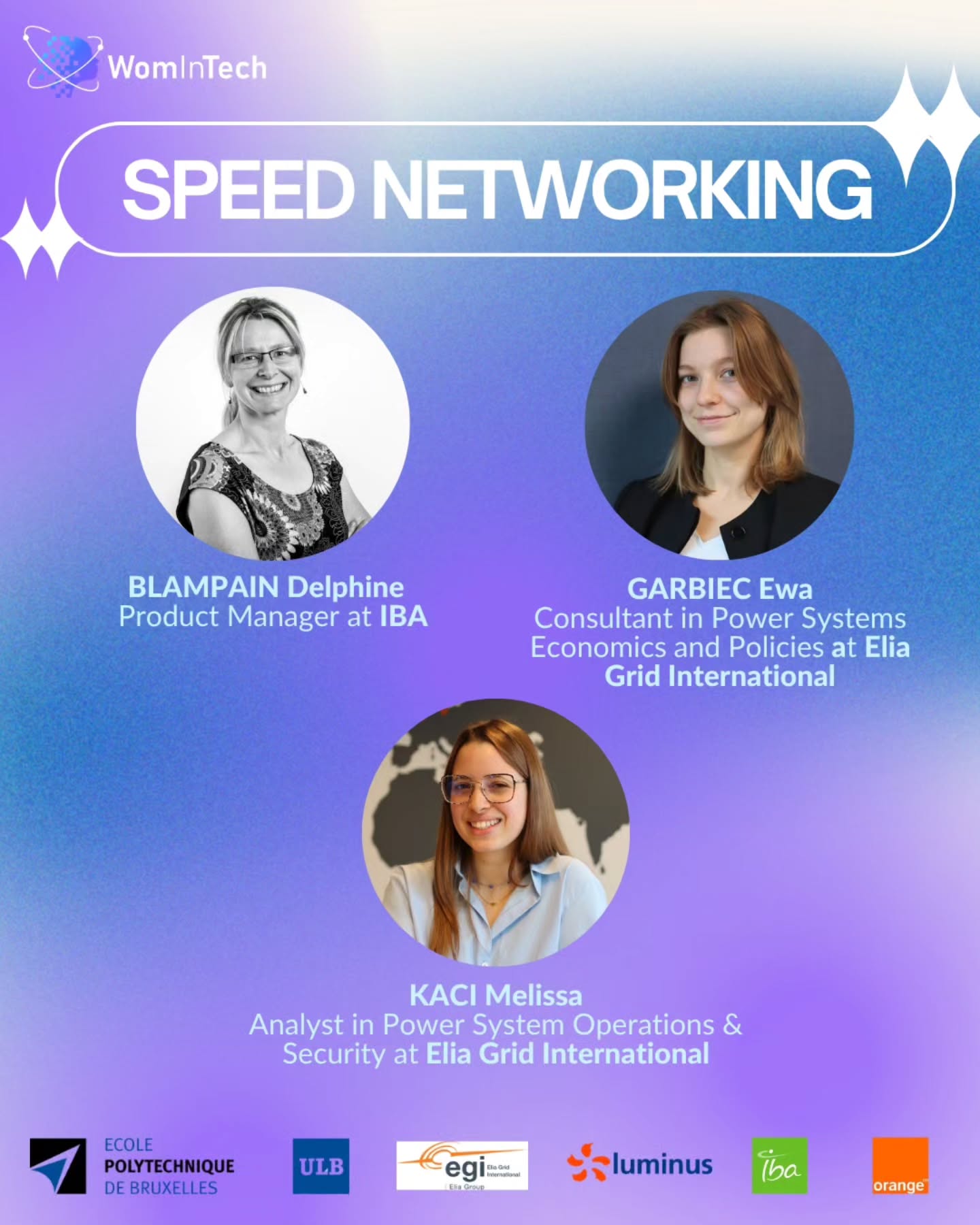 Join a table with female engineers to hear about their careers, challenges, and paths in STEM.
📅 Date: Thursday, Avril 02, 2026 - 6:30 PM
📍 Location: ULB Solbosch – Salle des Marbres (AX1.216)
➡️ Entry via Avenue Franklin Roosevelt
This event is open to everyone, but seats are limited - register now through the link in bio! 🔗