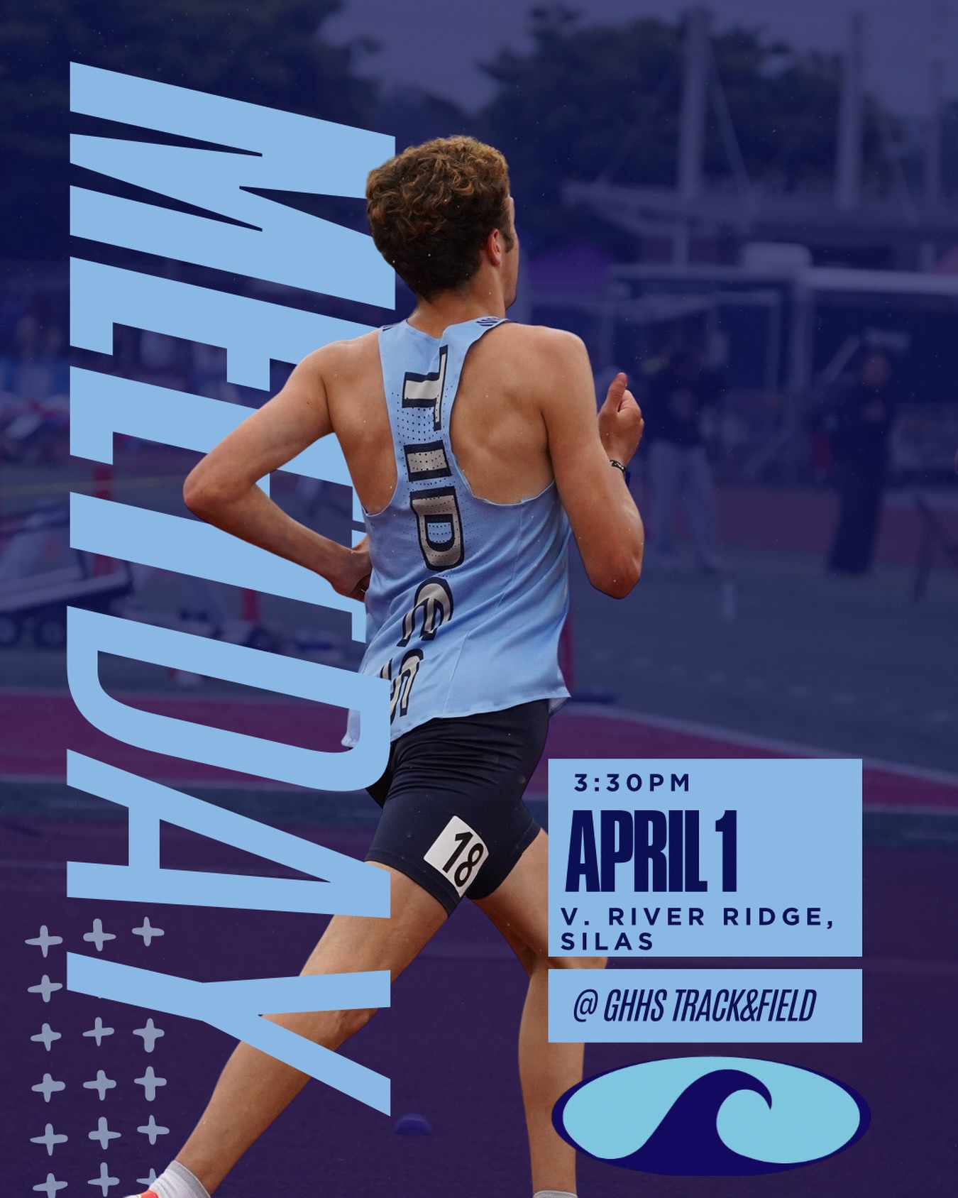 MEET DAY.
The first Home Meet for Tides Track and Field 🌊
Rain or shine. First events at 3:30pm.