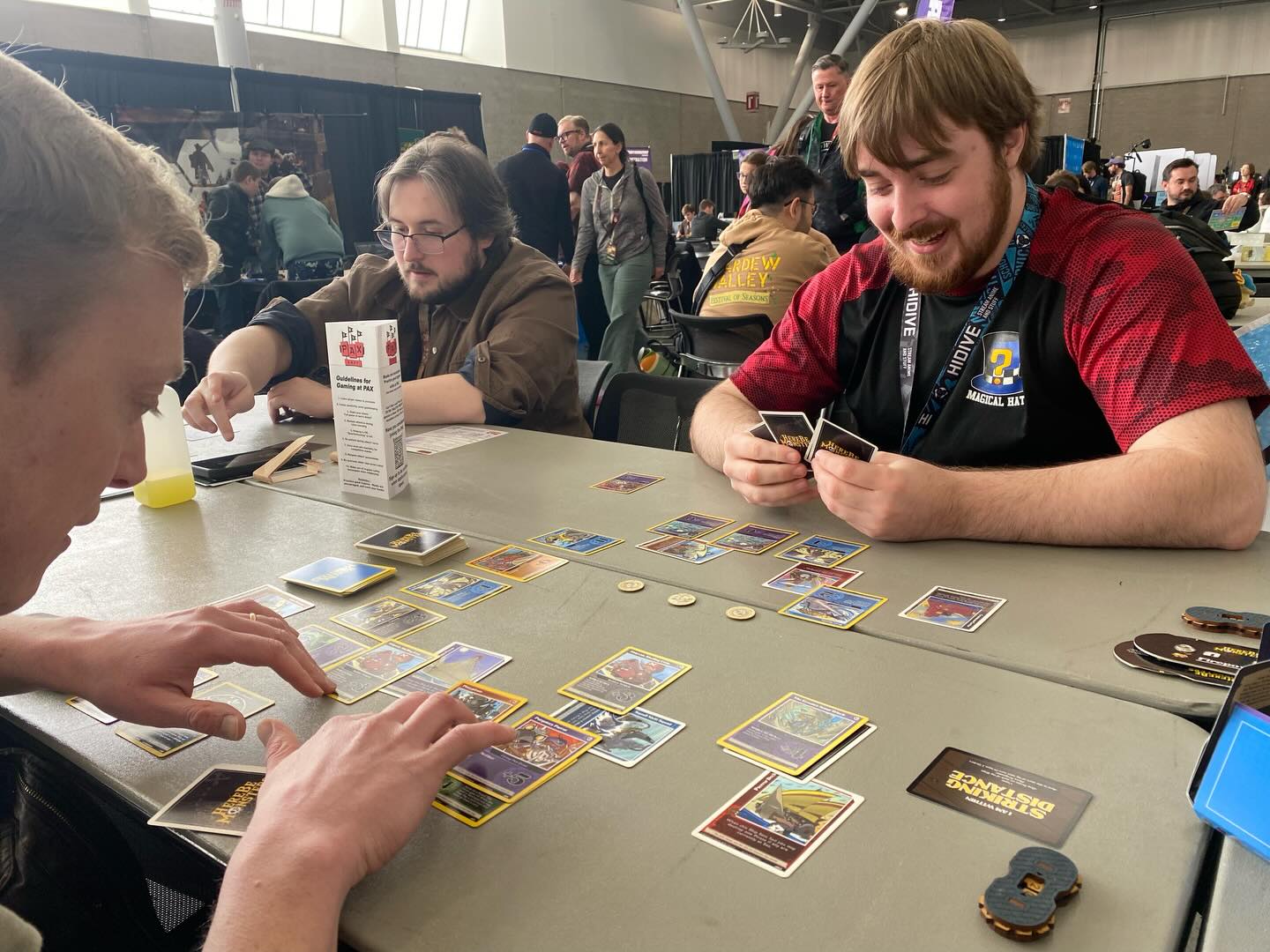 Made it out to PAX East again this year!!! This was the first convention we ever attended back in 2024 and it was great to return - especially because one of our players from 2024 wanted to playtest again!! Visited a lot of cool booths and learned a lot about the state of the industry!! Hopefully next year we’ll have a booth as a full fledged game designer!! #indiegamedeveloper #pirate #hbm #herebemonsters