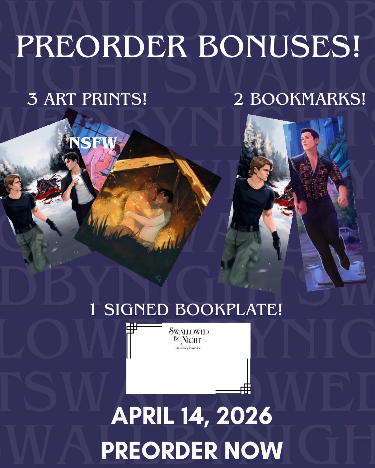 HAVE YOU PREORDERED SWALLOWED BY NIGHT? 👀
If so, sign-up for preorder goodies in my Linktree!