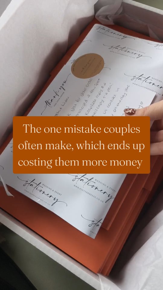 That one mistake couples often make.
Is not ordering enough invites from the get go. It's costly to reprint small runs and you have to factor in the colours may be slightly different too. Not to mention if you need a rush on them as well.
So how do you work out what you need. First take your guest list, remembering it is one invite per single person, couple or family. Then add on some extras.
Having extras ensure that if you make a mistake when writing them out you have a spare to replace it with. For someone you've accidentally left off your list and for the times when you may be able to 'upgrade' an evening guest to fill a day spot.
So how many extra should you order. I would suggest between 5-15.
I will always provide you with a keepsake copy and a copy for the photographer for pictures on the day. So you don't need to factor these two into your numbers.
Are you ready to get started on your stationery journey? Fill out the enquiry form and let's chat.
Kirsty 🌿
www.flutterbeeze.co.uk
Wedding invites | wedding stationery | Flutterbeeze Wedding Stationery