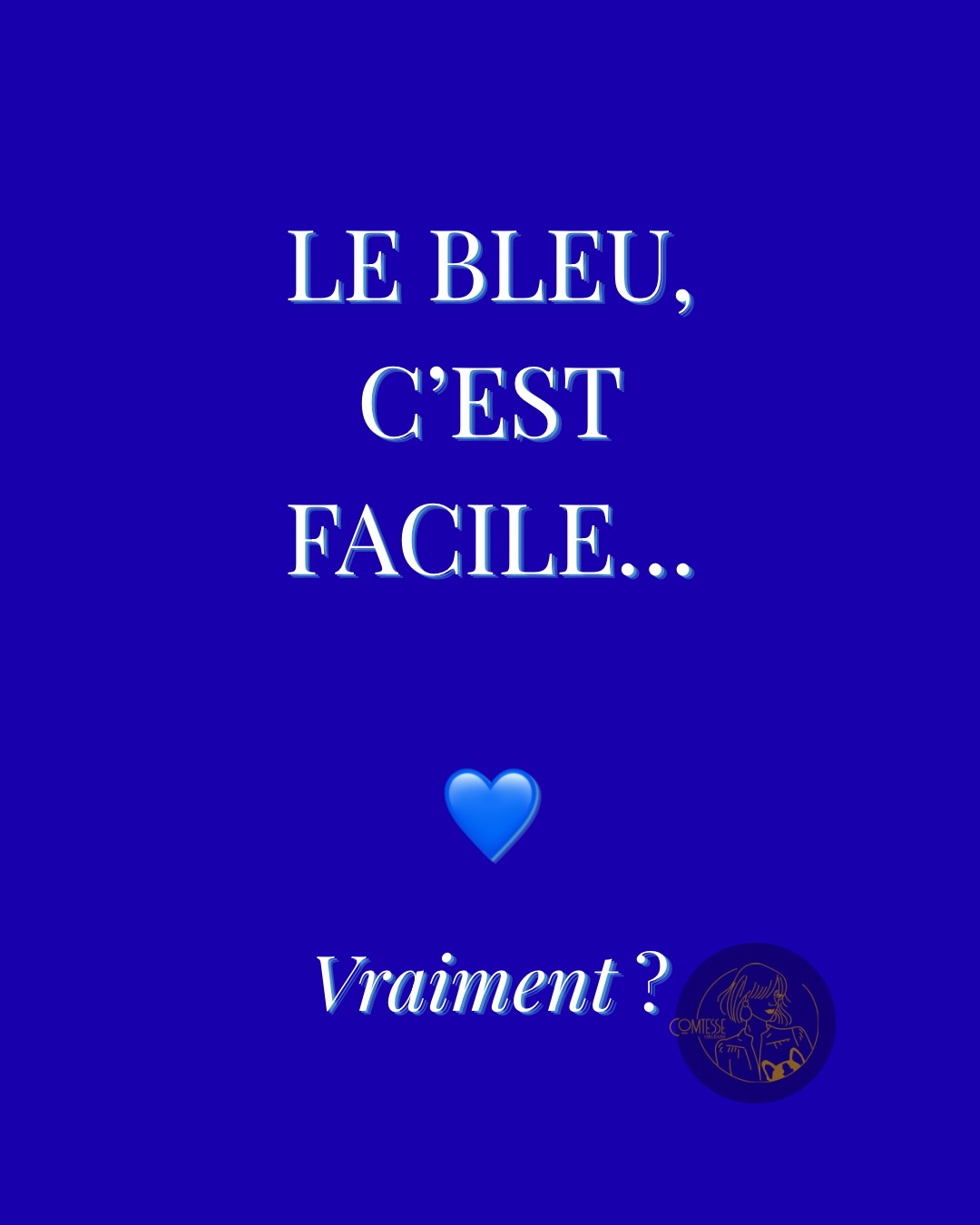 “Le bleu, ça va à tout le monde…” 💙
Mes petites pépites… on est d’accord qu’on l’a TOUTES déjà pensé 😏
Et pourtant…
👉 Tous les bleus ne vous vont pas.
Un bleu trop froid peut durcir vos traits
Un bleu trop chaud peut ternir votre teint
Et là, on se dit :
“bizarre… pourtant j’adore le bleu”
⸻
✨ Le problème n’est pas le bleu
👉 C’est la nuance
Il existe des bleus chauds, des bleus froids, des bleus doux, des bleus intenses…
Et chacun raconte une histoire différente ✨
⸻
💙 Le bon bleu peut :
✔️ illuminer votre visage
✔️ adoucir vos traits
✔️ révéler votre style
⸻
💬 Dites-moi en commentaire :
Vous êtes plutôt
bleu marine, bleu roi ou bleu ciel ? 😏
⸻
💾 Et surtout… enregistrez ce post
pour retrouver facilement
✨ votre bleu ✨
#colorimetriefemme
#conseilsmode
#choisirsescouleurs
#styleapres40
#styleapres50