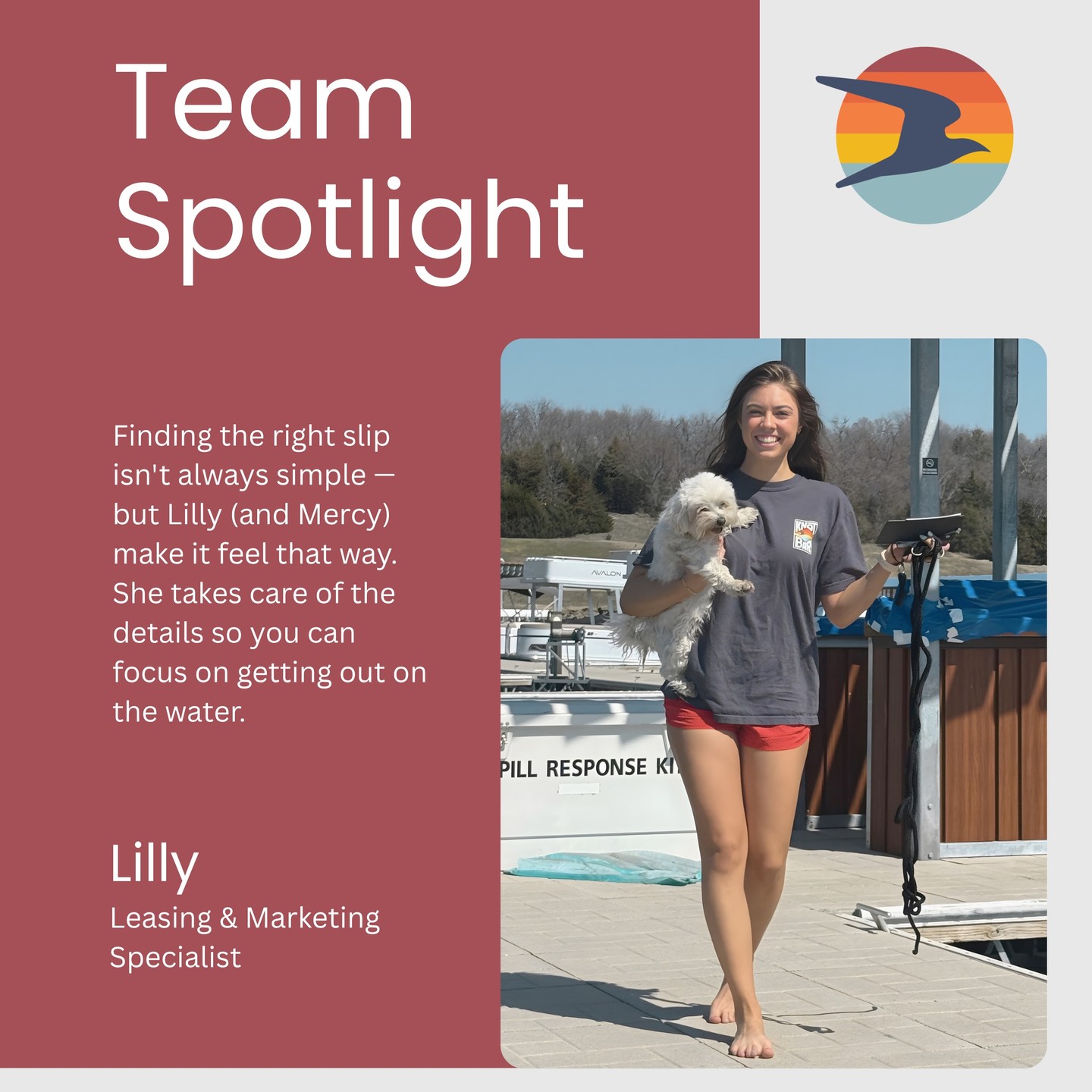 Consider this a social media hijack👀
We just want to take a second to appreciate our rockstar Lilly. 🤍
As our Leasing & Marketing Manager, she's the one working behind the scenes to make sure every boater finds their perfect spot — and that the whole experience feels like a breeze. Not to mention, she is the creative force behind all of our awesome marketing!
With the changes happening around the marina lately, Lilly has had her hands full — and she's handled every bit of it like a pro. Lilly, thank you for everything you do. Clinton Marina wouldn't be the same without you! 🛥️
Thinking about spending more time on the water this summer? We know a girl. 😉 🌅
📧 cm@clintonmarina.com
📞 785.749.3222
#ClintonMarina #LawrenceKS #MarinaLife #TeamSpotlight #BoatLife #ClintonLake