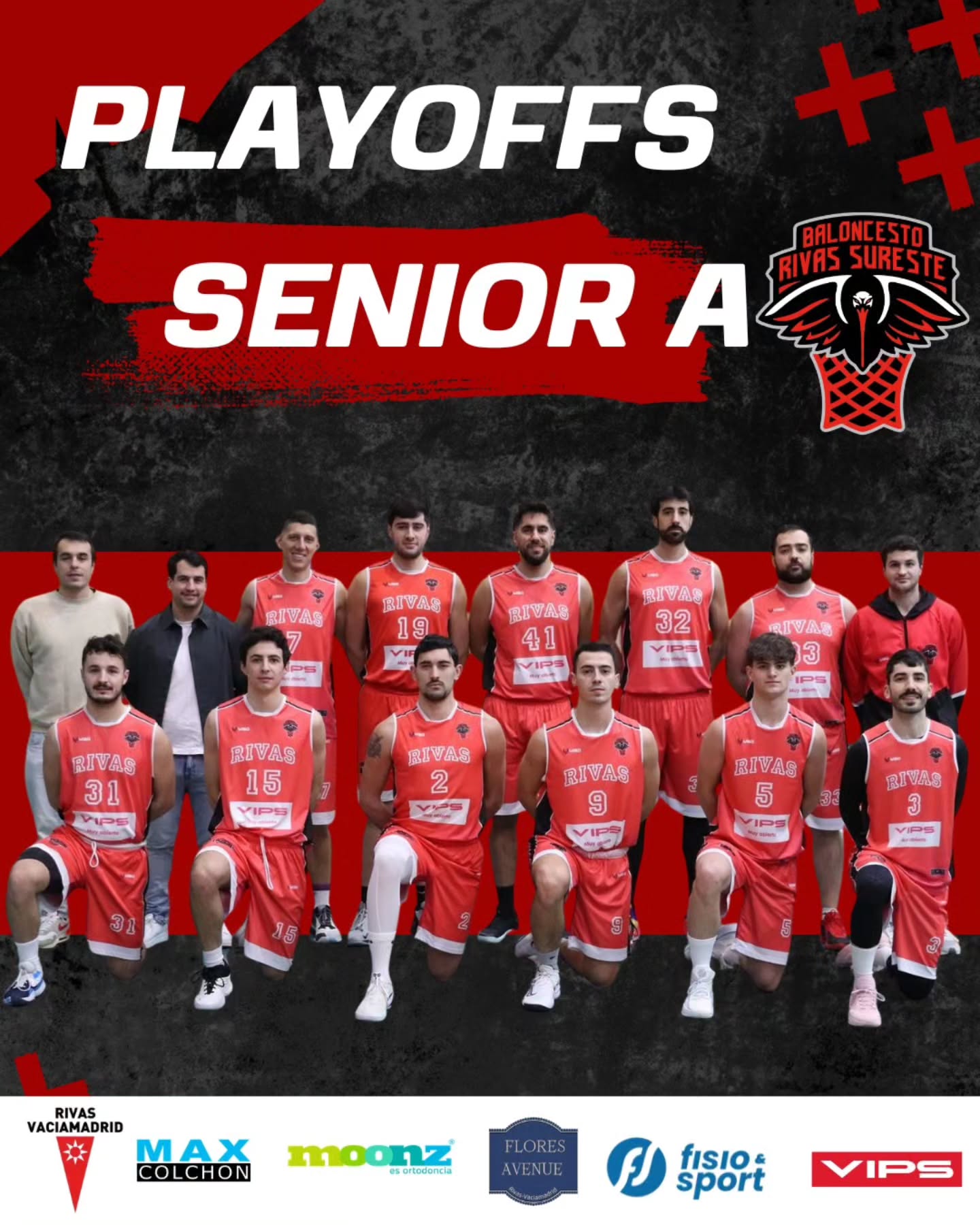¡El Senior A certificó ayer su pase a playoffs!
Enhorabuena, equipo, por el trabajo, el esfuerzo y la constancia. ¡A seguir luchando!
#BaloncestoRivasSureste