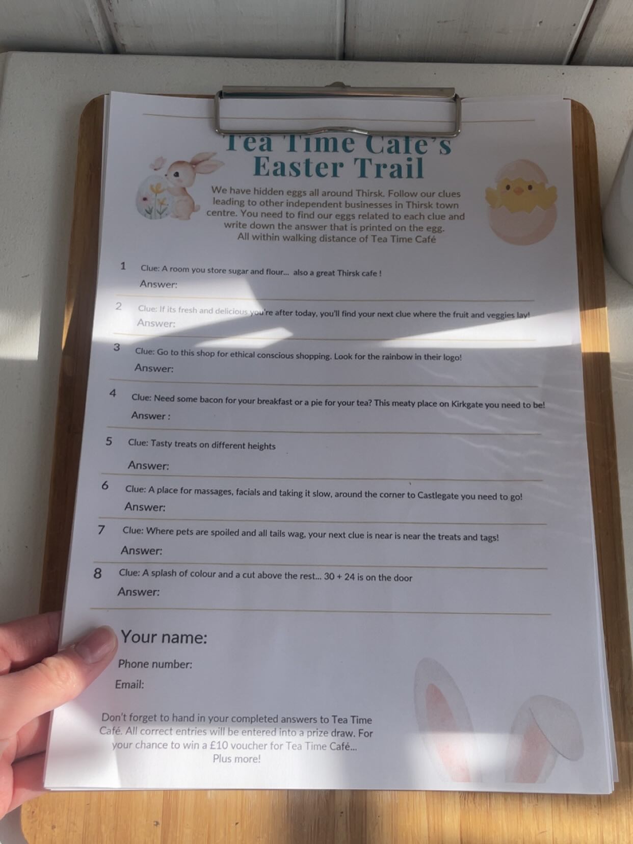 Our Easter Trail is officially complete! 🐣
A huge thank you to all the amazing local businesses who took part and everyone who completed the trail! The winners will be announced very shortly so keep your eyes peeled 👀💙