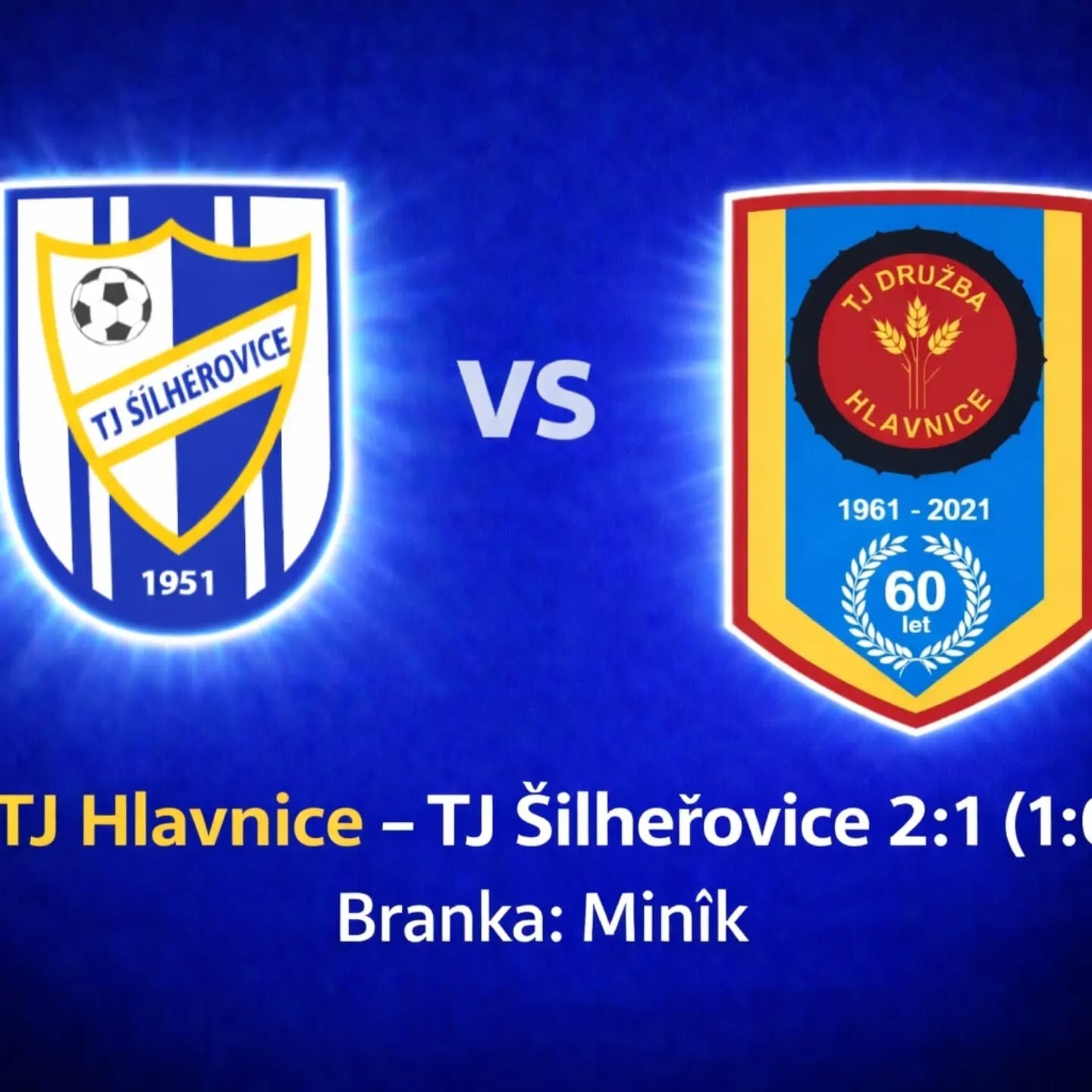 TJ Hlavnice – TJ Šilheřovice 2:1 (1:0)
⚽️ Branka : Miník
💪Sestava: Szkuta, Denis Lukáš ,Filip Redzina, Petr Redzina,Patrik Petr, Schulla ,Petruška ,Miník, Enrico D Agnelli, Kubík,Tkačík,Václavík, Trajkovski, Sládek.
V dalším mistrovském utkání jsme zajížděli do Hlavnice, odkud bohužel odjíždíme bez bodu.
První poločas se hrál za silného větru a z naší strany nebyl ideální. Nedařila se nám kombinační hra, chyběla přesnost i větší aktivita směrem dopředu. Domácí se prosadili po dlouhém míči za obranu a do kabin jsme šli za stavu 1:0.
Ve druhé půli jsme přidali, zlepšili pohyb i kombinaci a začali jsme být nebezpečnější. Odměnou nám bylo vyrovnání, když se po přihrávce Václavíka prosadil Miník – 1:1 💪
V dalším průběhu jsme byli lepším týmem, drželi míč a vytvořili si šance, ale druhý gól jsme nepřidali. Naopak v nastaveném čase přišla studená sprcha – domácí rozhodli po standardní situaci hlavou.
Mrzí to, protože zápas směřoval k remíze. Tentokrát ale odjíždíme bez bodu.
➡️ Jedeme dál, sezóna pokračuje! 💙⚽️
#silherovice #fotbal #zapasmistrovsky #jedemedal