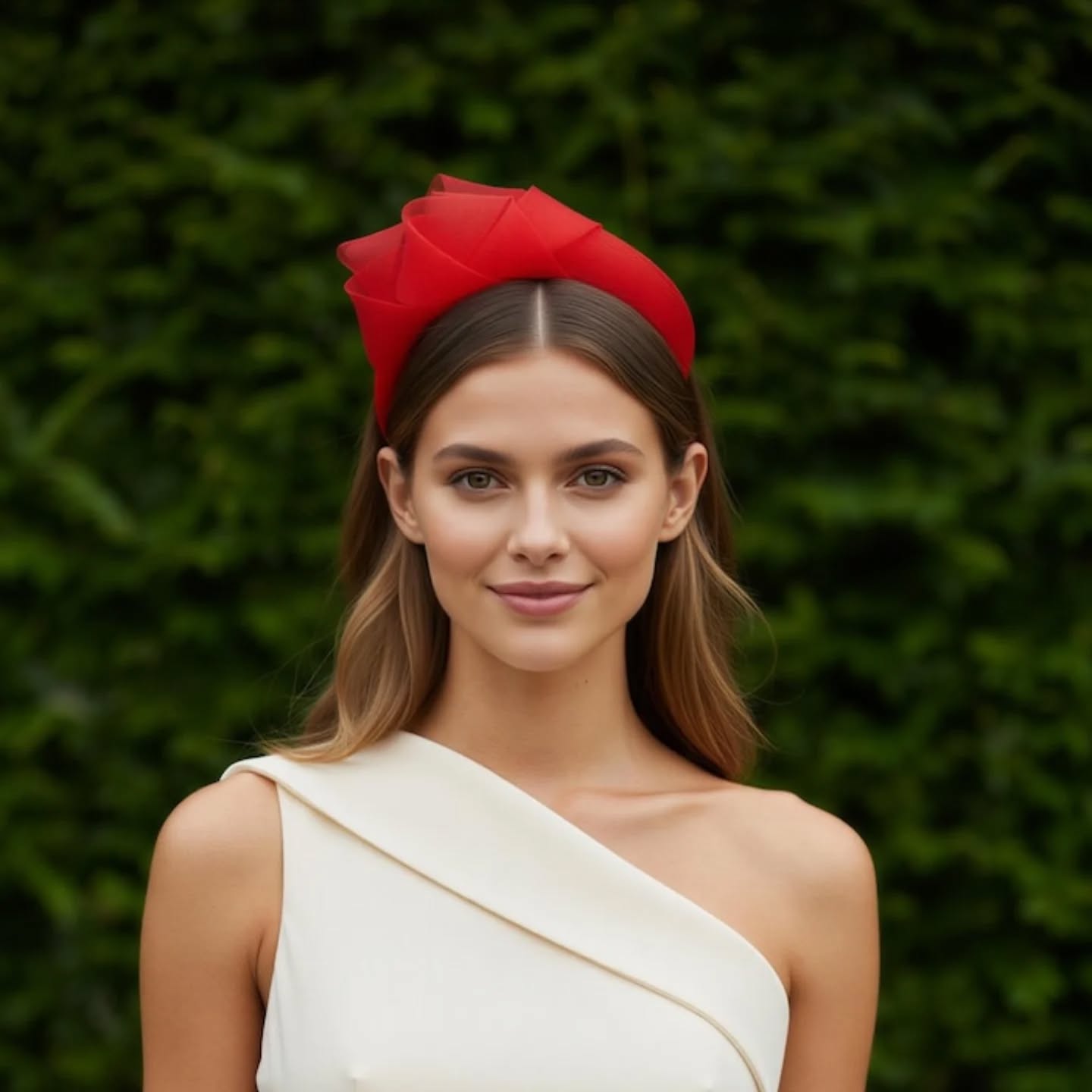 Ruby Red, bold and beautiful. Perfect for any dress up day ♥️
#fascinator #redfascinator #weddingguestoutfit #theraces #racedaystyle
All my pieces are designed and handmade by me. Images are styled using AI to show how they may look when worn.