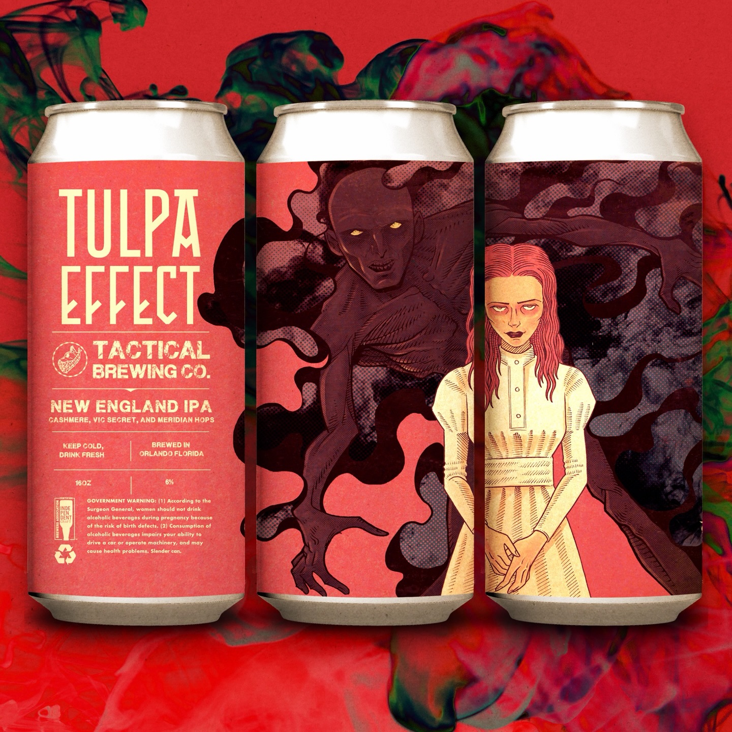 Tulpa Effect 💀
A refreshingly juicy New England IPA bursting with Cashmere, Meridian, and Vic Secret hops. Expect waves of bright citrus, soft tropical fruit, and a smooth, pillowy finish.
Available today on tap and in cans 🍻
🤘🤘🤘TGIF🤘🤘🤘
Friday: Double can release and dinner by @truushack 5:30-9
Saturday: Enjoy lunch by @overthebordertaqueria 12-4:30 and dinner by @bienfuegos_bbq 5:30-9
Sunday: Live music by @joeyrodriguezmusic 1-5, food by @carlitoswaystreeteats 1-6, Meloncholy beer slushies, and mimosas
#craftbeer #orlando #florida #mco #tacticalbrewing