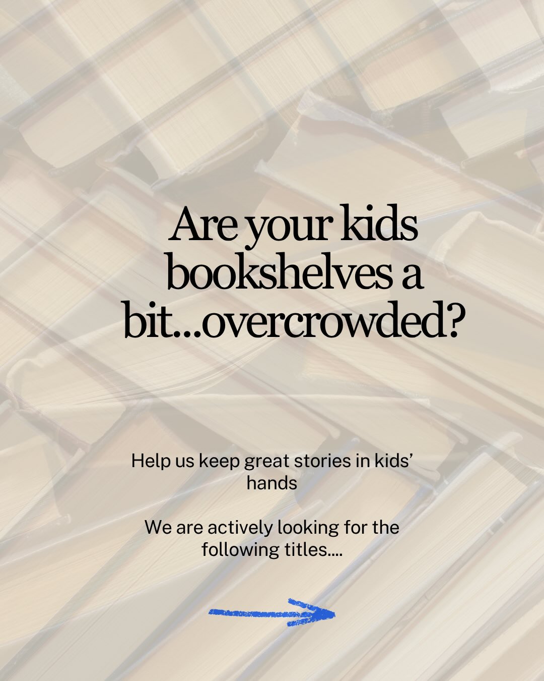 We’re always working to keep our shelves full of the books kids actually want to read, and you can help!!
If your kids have outgrown some favorites, bring them our way. We’re especially looking for popular titles across picture books, middle grade, and YA.
Bring in:
✨ Up to 30 books at a time
✨ Cash or store credit offered on select books
✨ Gently used only (no water damage, heavy wear, etc.)
Every book you pass along helps another reader find their next favorite and keeps great stories circulating in our community.
Have a stack at home? We’d love to see it
Bonus: if your kid loved it enough to donate it, have them leave a Mini Critics review before it hits the shelf!
#keepkidsreading #kidlit #gentlyusedkidsstuff