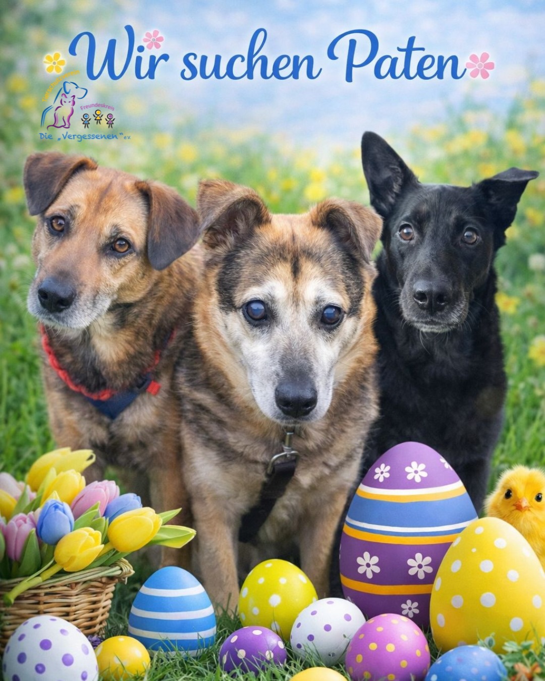 Wenn Patensuche so einfach wäre wie Ostereiersuche…
Auf dem Bild: Drei unserer geliebten Schützlinge🐶. Alle führten unterschiedliche Leben, landeten dann aber im Tierheim und teilten sich im Anschluss dasselbe Schicksal. Unvermittelbar und hoffnungslos in einem ausländischen Tierheim auf den Tod wartend… bis wir sie entdeckten und retteten.
Was für eine schöne Geschichte…
Für Gacek, Nero und Timi ein unglaubliches Happy End. Sie wurden wie eine Nadel im Heuhaufen gefunden!
An Ostern reicht oft ein kurzer Blick ins Gras, ein paar Schritte – und schon ist das Versteckte gefunden. Es ist leicht, etwas zu entdecken, wenn man weiß, dass es da ist.
Doch viele Hunde und Katzen bleiben unsichtbar.
Nicht, weil sie sich verstecken – sondern weil niemand hinschaut. Obwohl wir immer wieder von ihnen berichten, bleiben sie ungesehen und wir ungehört…
Wenn die Suche nach Paten doch nur so einfach wäre wie die Ostereiersuche…
Timi, Gacek und Nero haben beispielsweise nahezu keine Paten!
Wir (fast) allein tragen die gesamte Verantwortung für ihre tierärztliche Versorgung, Schmerzen zu lindern und ihnen ihre Würde zurückzugeben.
Unsere finanziellen Mittel sind begrenzt, wir können unseren Schützlingen nicht jede Behandlung zukommen lassen, obwohl sie es verdienen.
Aus diesem Grund appellieren wir noch mal an Euch, werdet Pate für eins unserer Dauerpflegetiere. Helft nicht uns, sondern unseren Tieren würdig alt zu werden. Helft ihnen ihren letzten Weg schmerzfrei zu gehen und ihnen keine Behandlung verwehren zu müssen.
Meldet euch bei uns, wenn ihr Fragen oder Interesse habt - und wenn ihr eine Patenschaft übernehmen wollt 💌
Die Höhe eurer Patenschaft könnt ihr selbst bestimmen (ab 5€ mtl.).
Wir hoffen auf eine positive Reaktion eurerseits und auf viele „Osterpaten“
Euer „Die Vergessenen –Team“ und all seine Dauerpflegetiere 🐾❤️