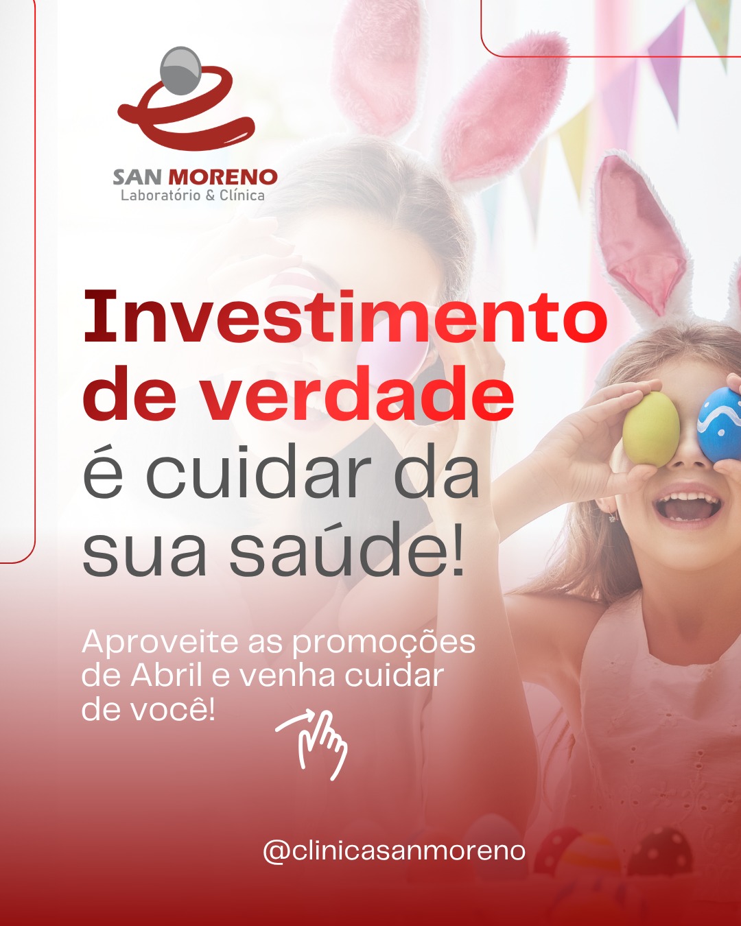 🌿💙 Abril chegou com novidades para cuidar do seu coração!
Na Clínica San Moreno, preparamos promoções especiais em cardiologia para você que quer dar mais atenção à sua saúde e viver com mais tranquilidade.
Seu coração merece esse cuidado! Aproveite para realizar seus exames, consultas e check-ups com condições exclusivas durante todo o mês.
Não deixe para depois — prevenir é sempre o melhor caminho. 💓
Agende já sua avaliação e comece abril com mais saúde!
#SaúdeDoCoração #Cardiologia #Prevenção #ClínicaSanMoreno #AbrilSaudável