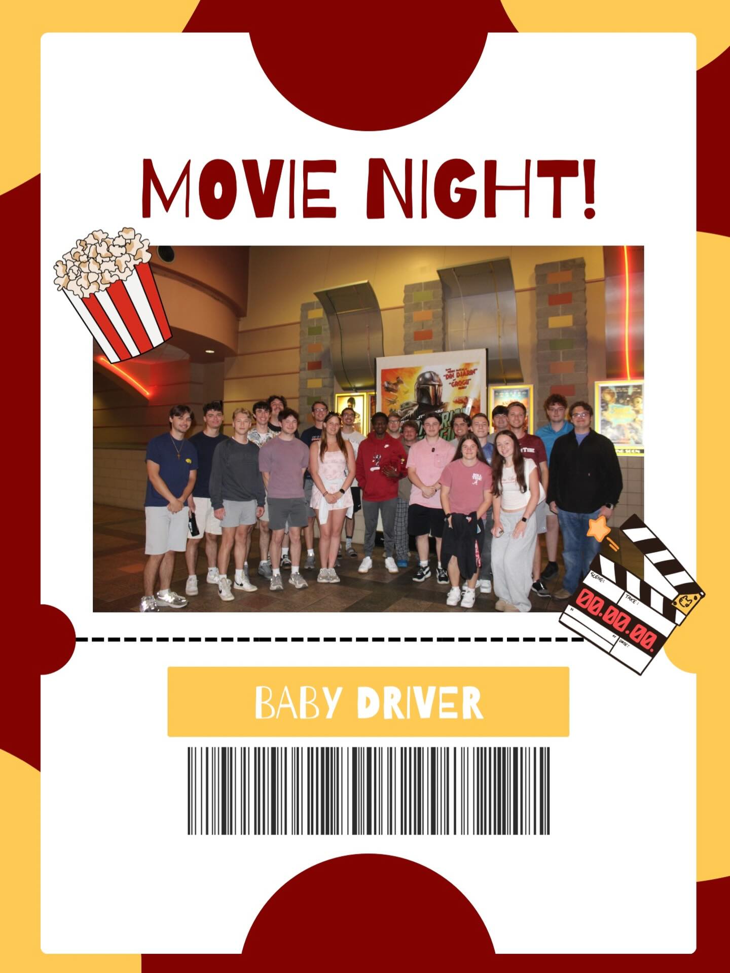 Brotherhood Movie Night with @cmxcinemashollywood 🍿🎥🥤🎬🎞️