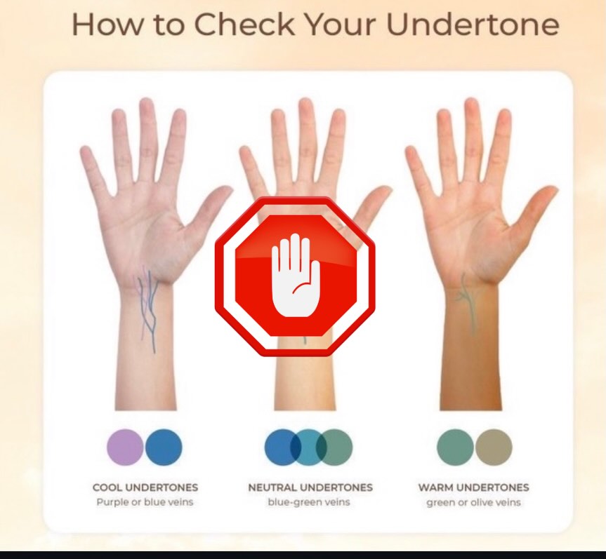 Stop using your veins to find your undertone, it isn’t accurate.
Vein colour can shift depending on lighting, skin thickness, even circulation. And most people don’t clearly see blue or green anyway.
Instead, try gold and silver jewelry on bare skin, in natural light, and look for harmony.
You want to see your skin first.
If gold blends, your undertone likely leans warm.
If silver brightens, your undertone leans cool.
If both work equally well, you may be neutral.
#colouranalysis #personalstyle #undertone #styleconfidence #closetharmony