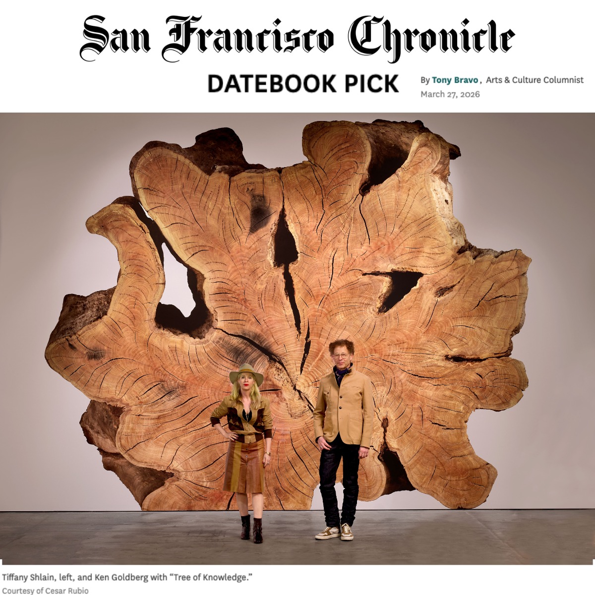 If you’re in the Bay Area, this is last two weeks to see "Ancient Wisdom for a Future Ecology: Trees, Time & Technology" at di Rosa Center for Contemporary Art SF—just reviewed as a “Datebook Pick” by @tonybravosf in the @sfchronicle
After four years of work (two years before it opened in LA and two more expanding it for SF), it’s rewarding to have it recognized by a respected Arts and Culture editor and critics from publications including Artnet, Forbes, LA Times, Hyperallergic, Cultured, White Hot, 7x7, Roborant, and Print Magazine, who have written insightful perspectives on the exhibition.
See the show at di Rosa Center for Contemporary Art
SF Musuem location
1150 25th Street
Tuesday through Sat 11 to 5pm until April 11th.
Join us at the Closing Night Dance Party Benefit for di Rosa!
Sat, April 11th 6 to 9pm
Tix in Bio Link:
SF Chronicle Datebook pick:
Article in bio Link:
ty to @cesarrubiophotography for photo.
See you on the dance floor!