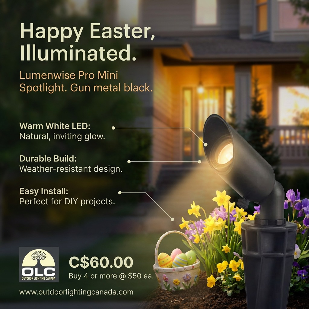 Lumenwise Pro Mini Spot Light
Lumenwise's most compact Spotlight for tight spaces requiring precision illumination. It has solid brass construction, adjustable shroud, and easy directional adjustment knuckle the SPMINI is as versatile as it is functional.
#outdoorlightingcanada #landscapelighting #gardenlights #spotlight