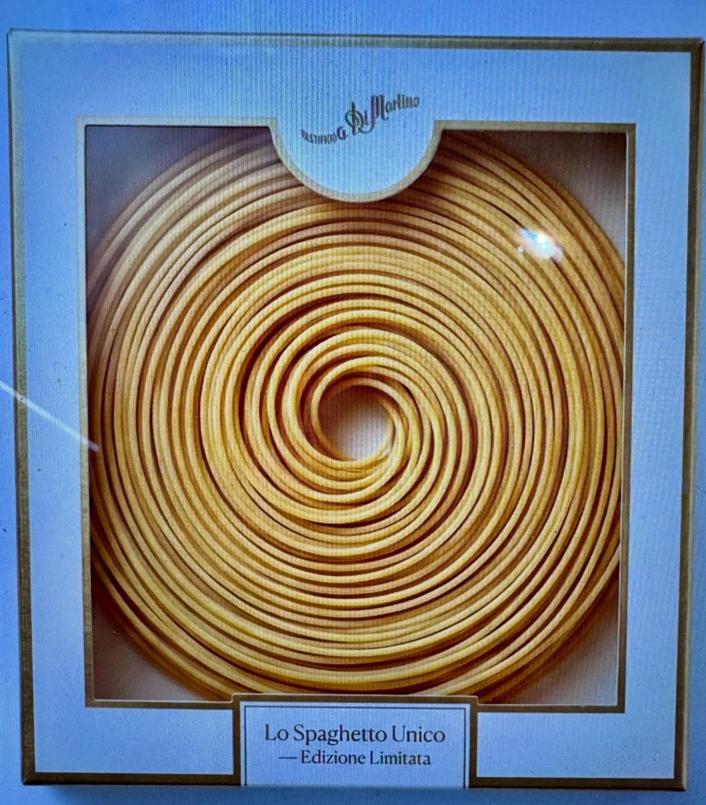 Spaghetti Art.
A single long spaghetti. Quality, beauty, perfection.